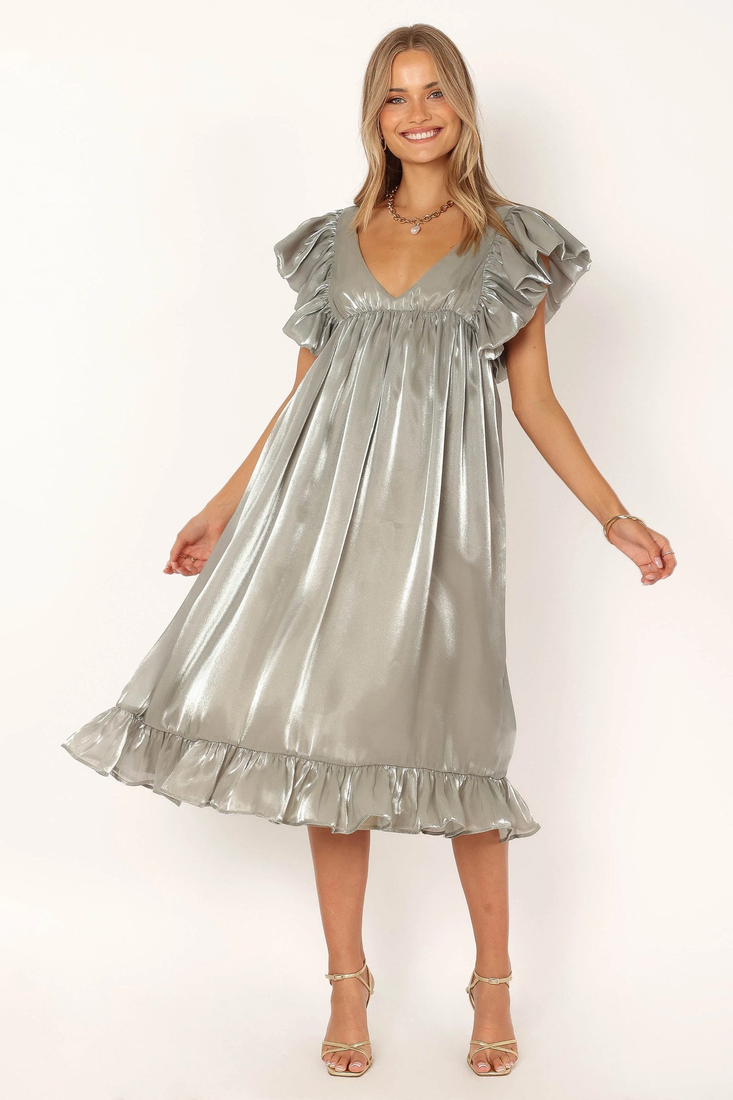 Oro Midi Dress - Olive