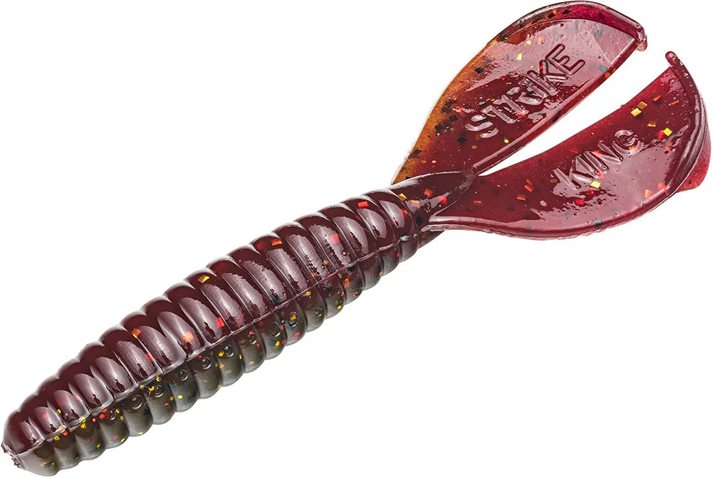 Strike King Twin Tail Rage Menace 3.5 inch Soft Plastic Grub 8 pack