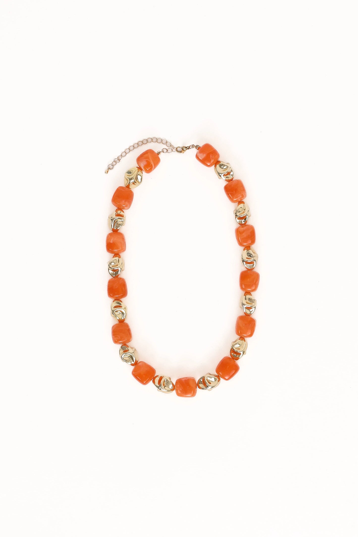 Solari Necklace - Gold/Orange