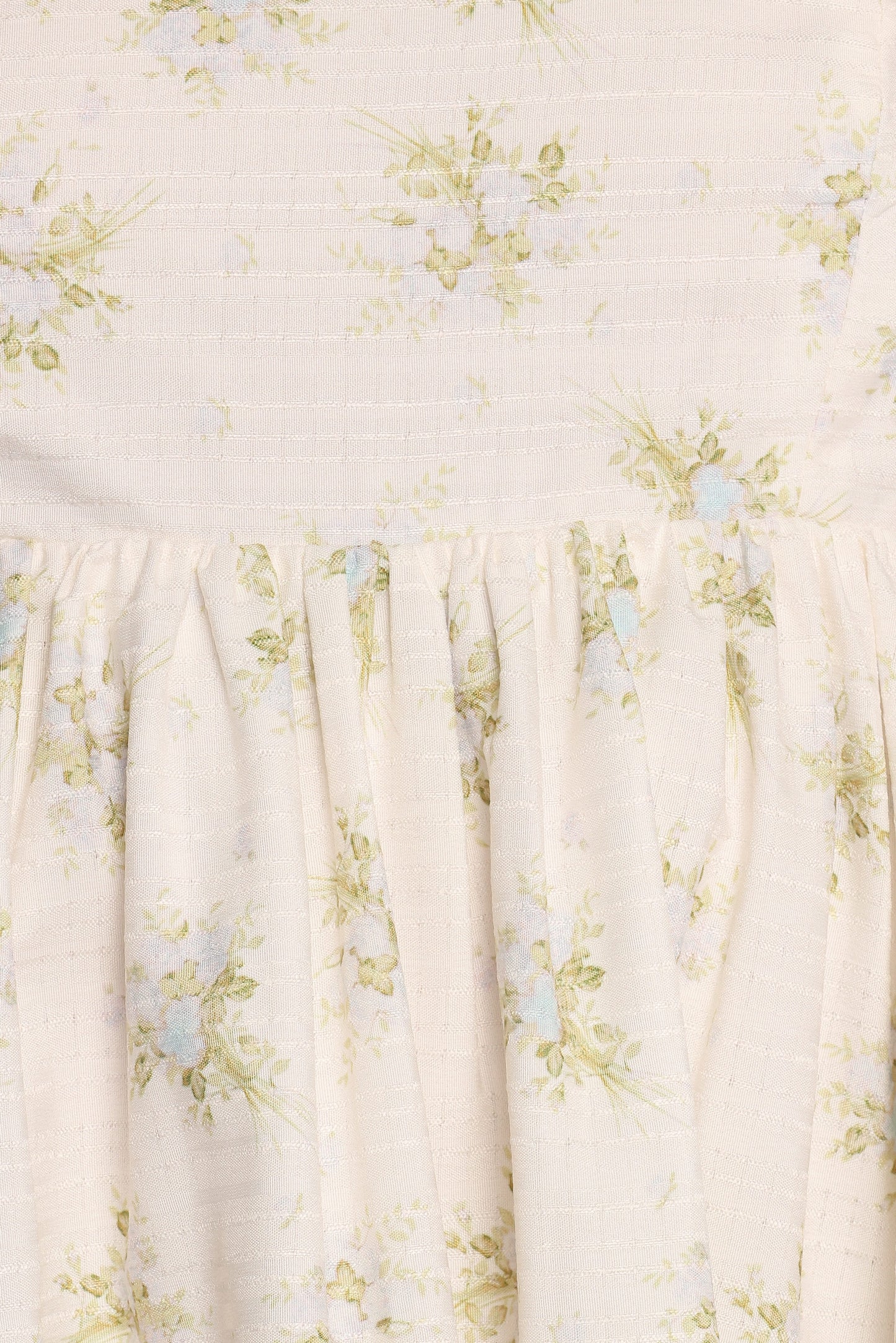 Indira Mini Dress - Ivory Blue Floral