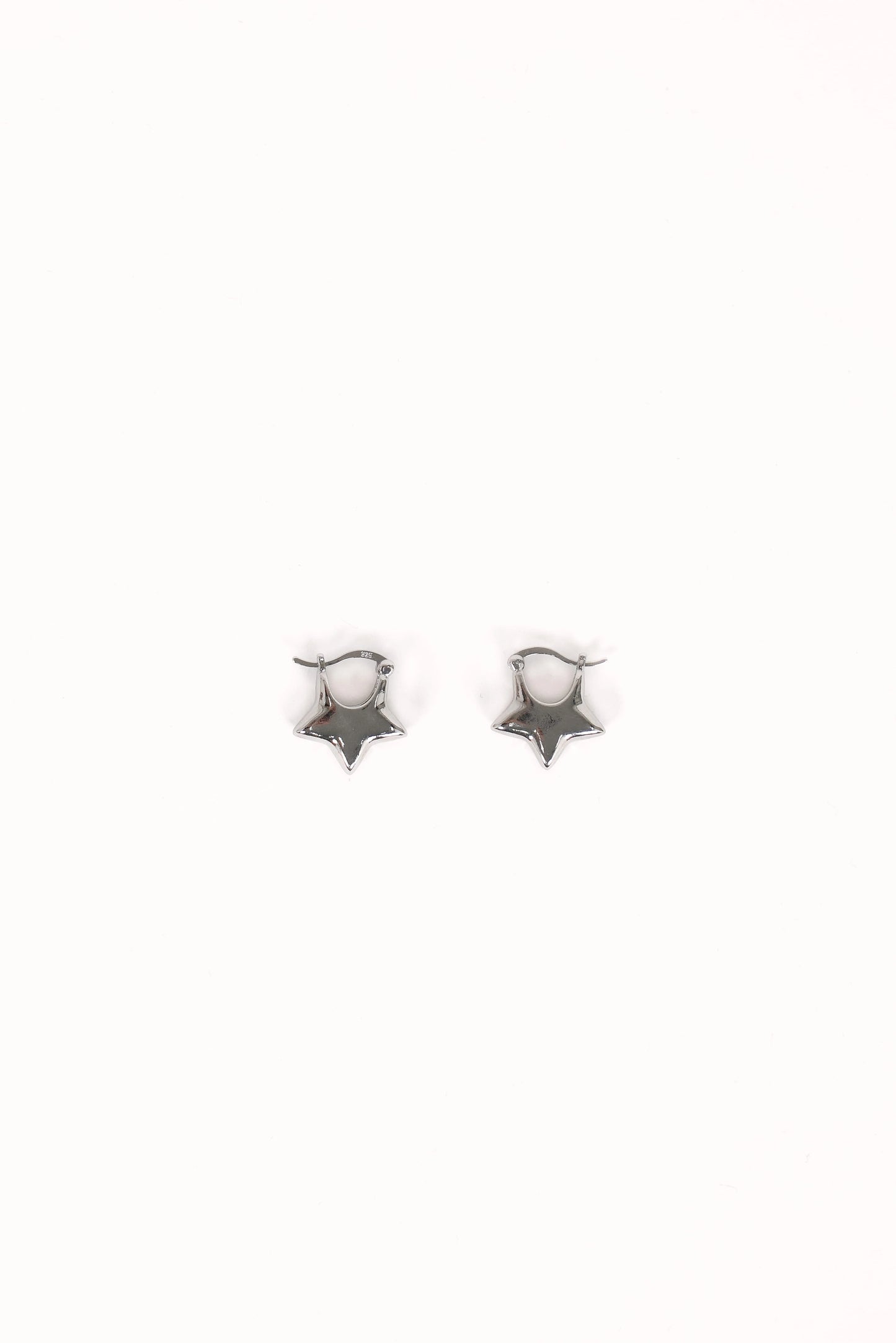 Scarlet Star Earrings - Silver