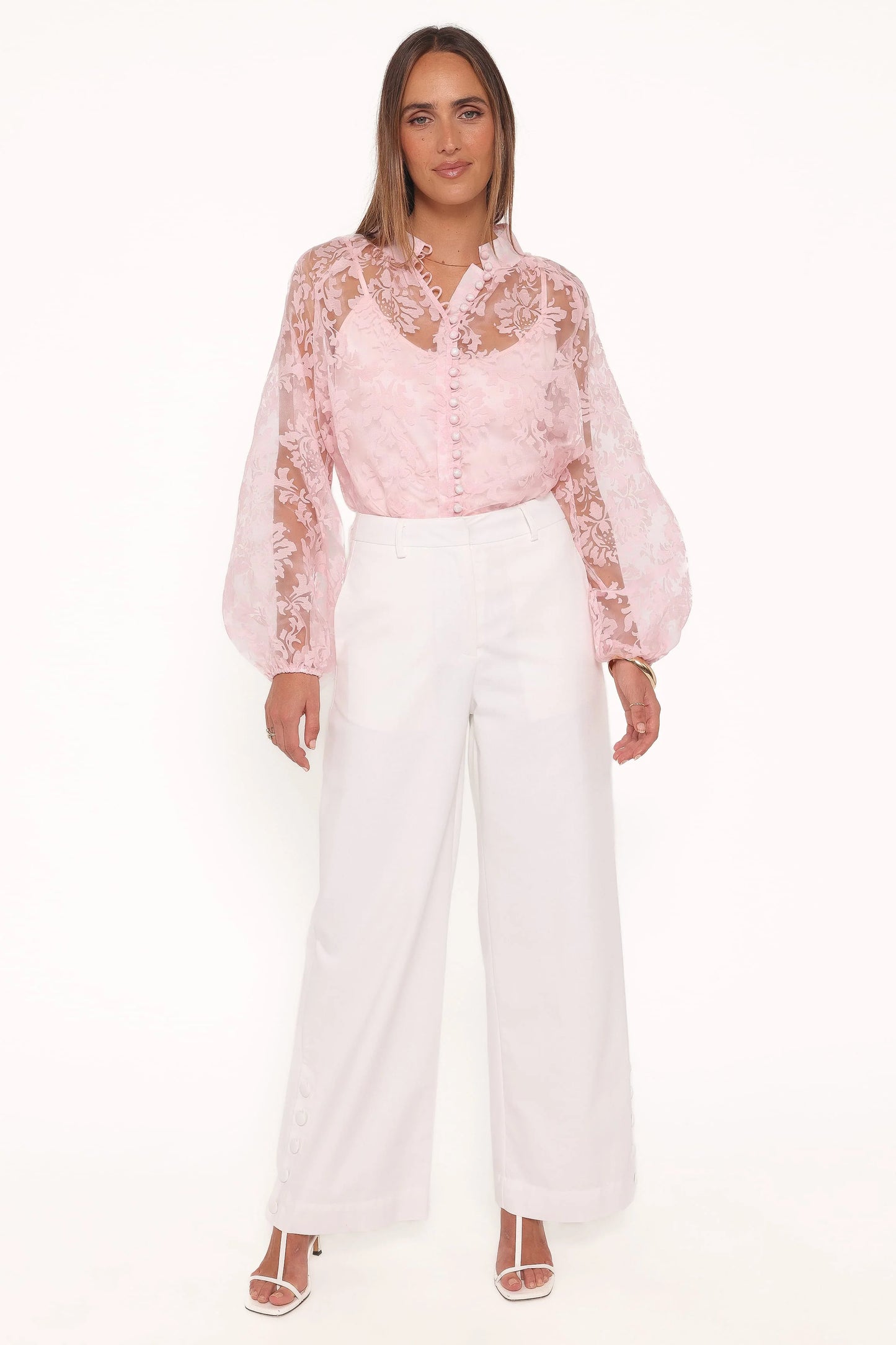 Marni Organza Top - Pink Floral