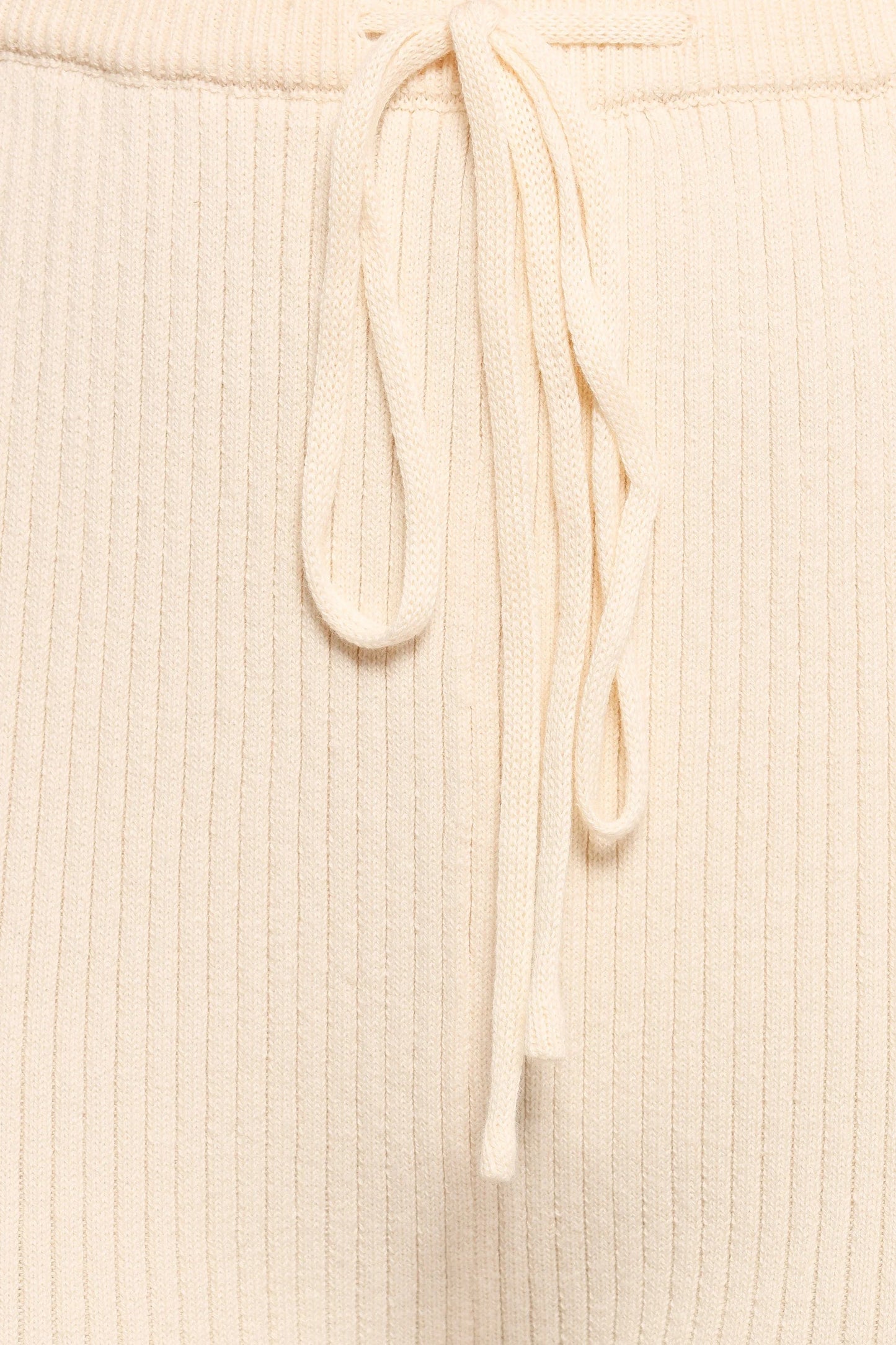 Beeba Ribbed Knit Pants - Cream