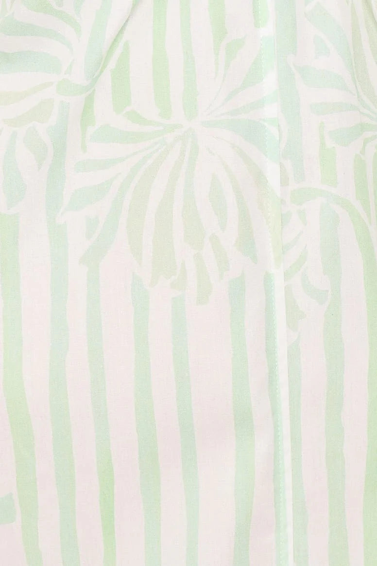 Laurita Maxi Dress - Jade Painted Stripe