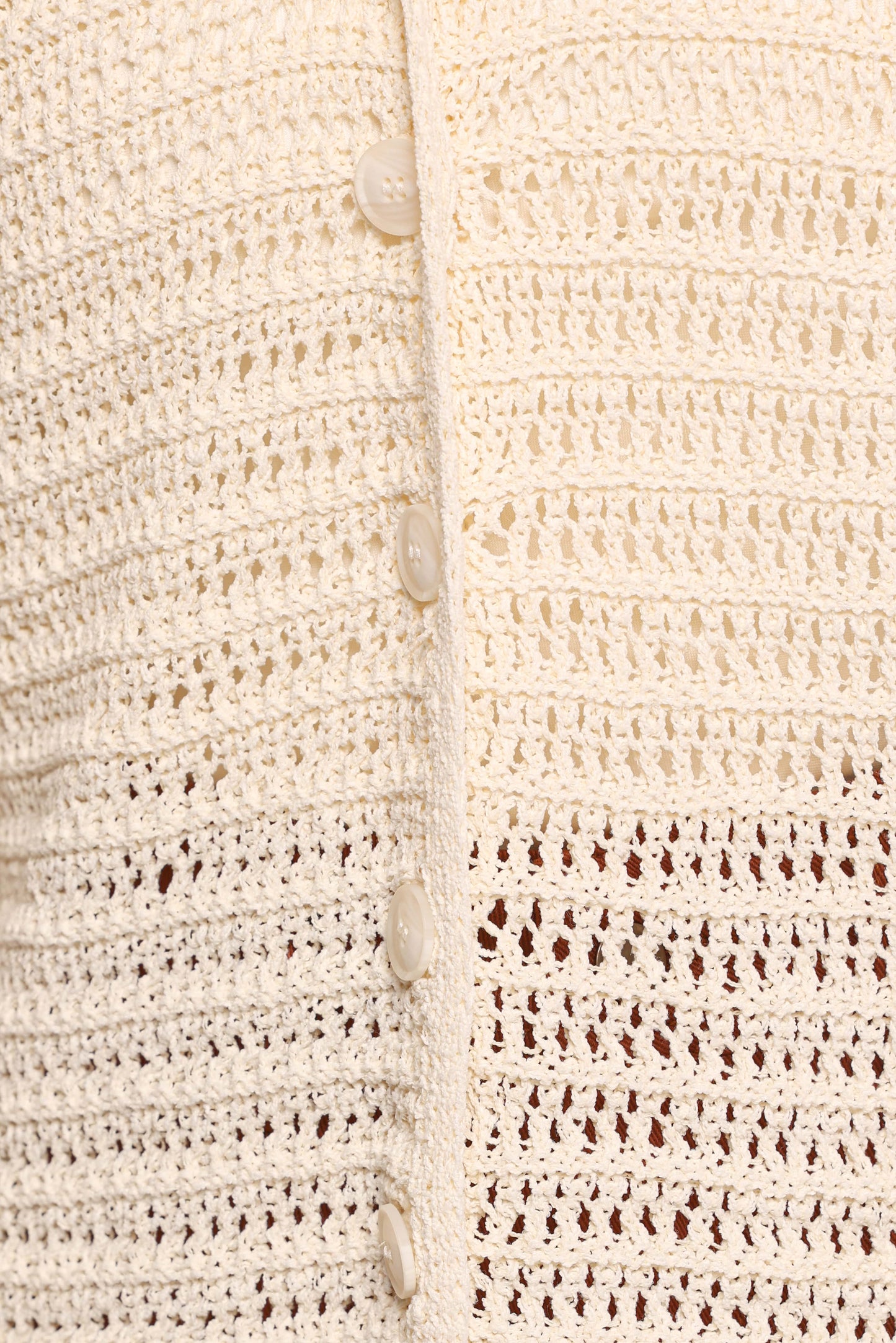 Lyra Large Collar Cardigan - White