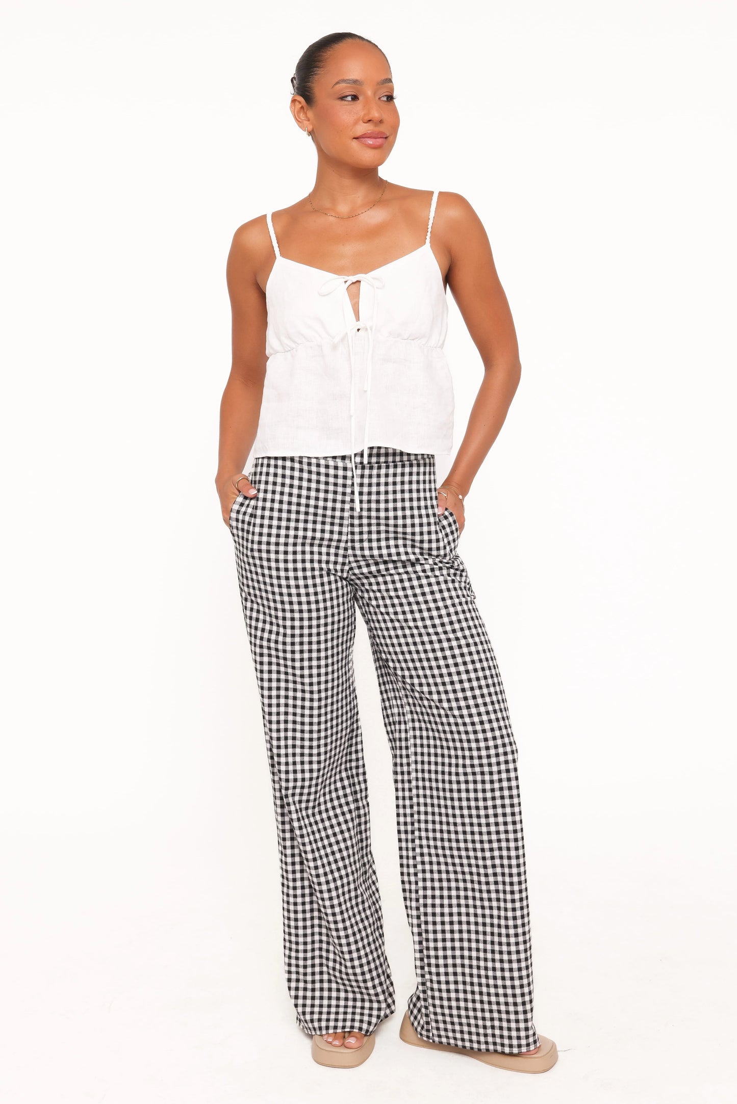 Abbott Pants - Black Gingham