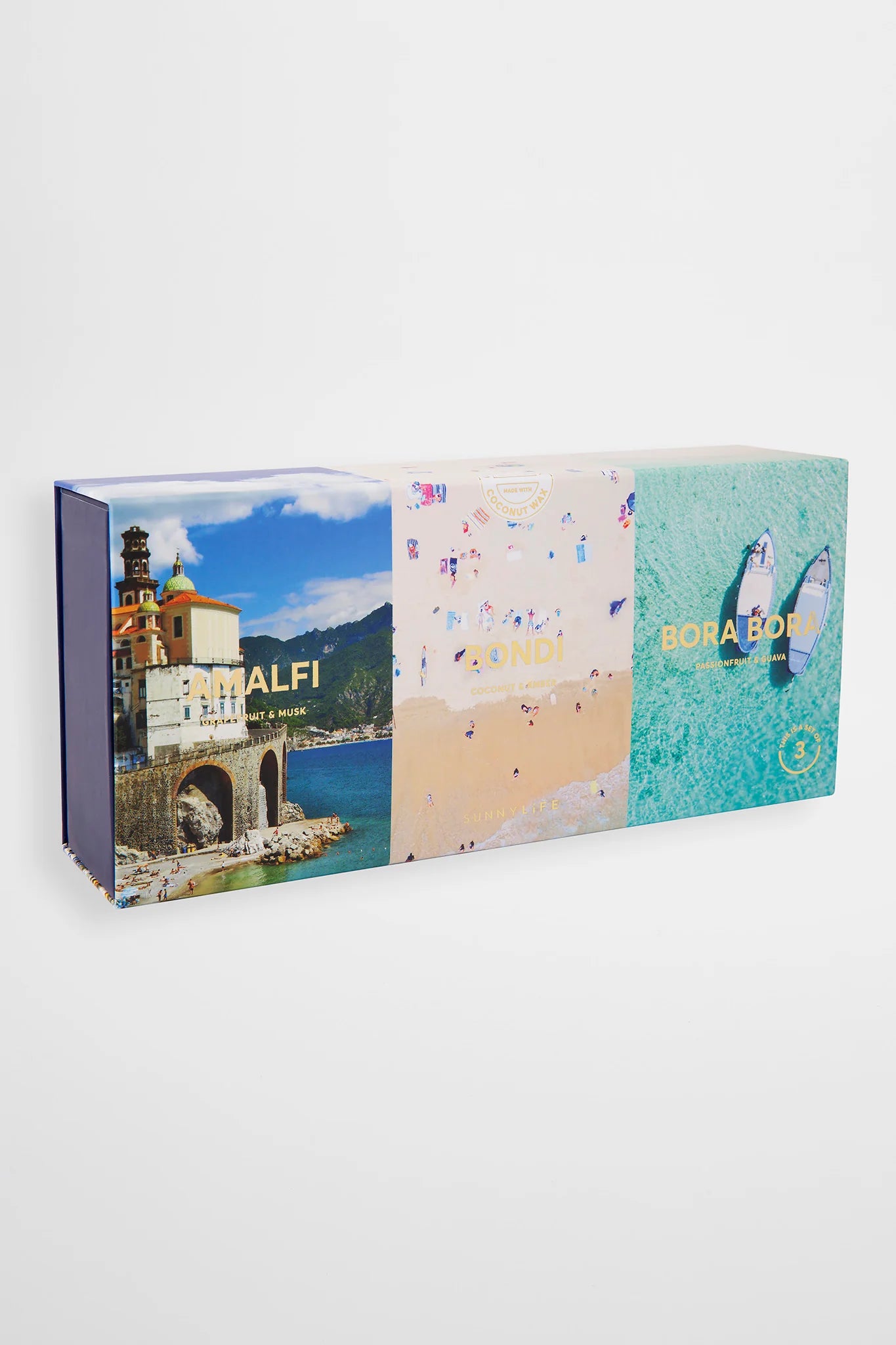 SUNNYLiFE Scented Candle Pack Amalfi Bondi Bora Bora