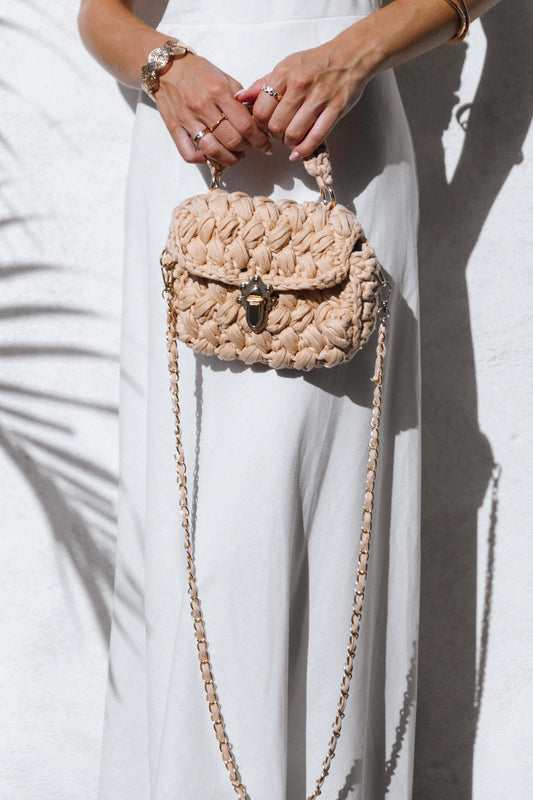 Veve Hand Woven Bag - Natural