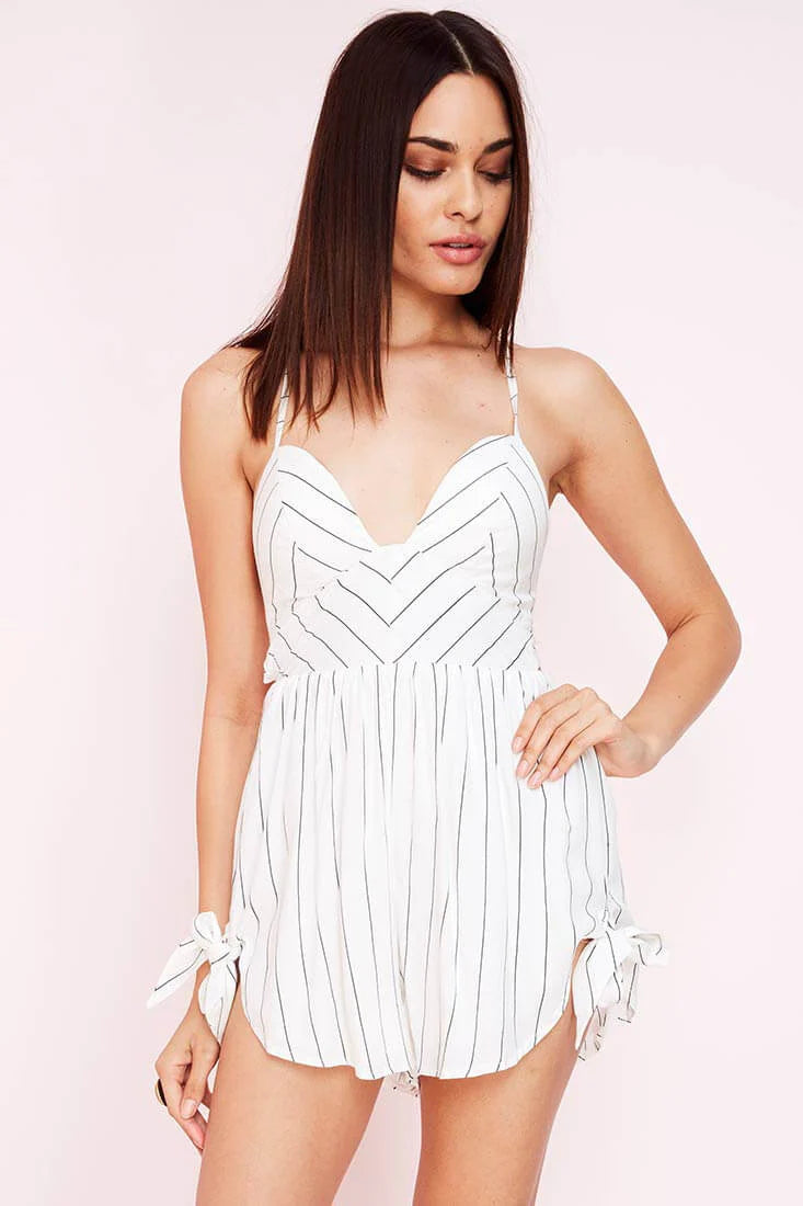 Simi Casual Festival Romper White