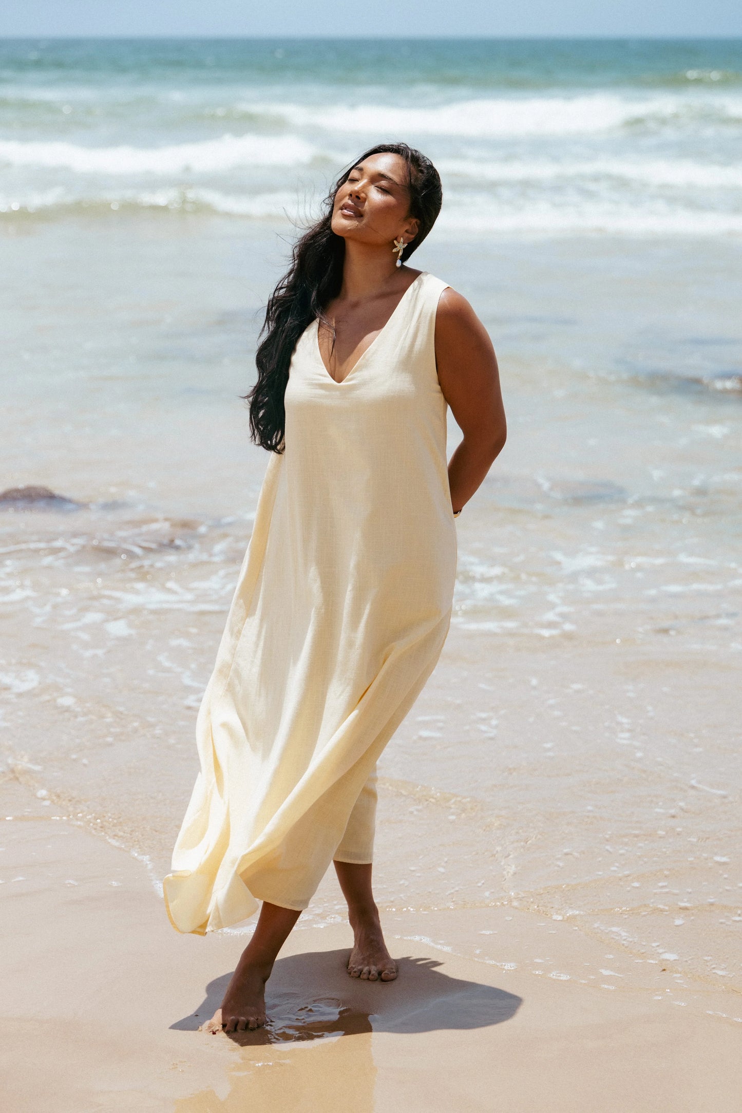 Lia Maxi Dress - Lemon