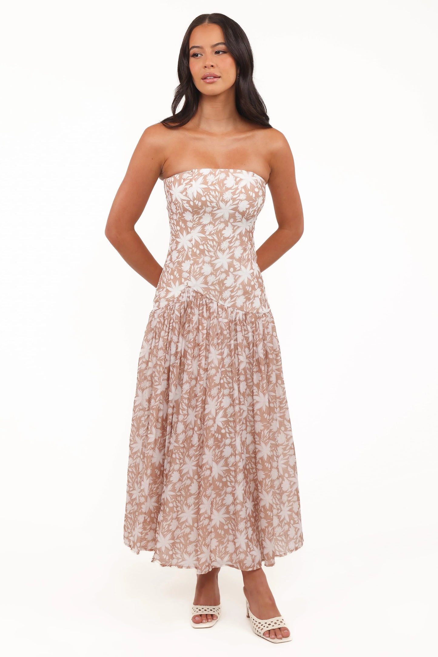 Nyx Strapless Maxi Dress - Mocha