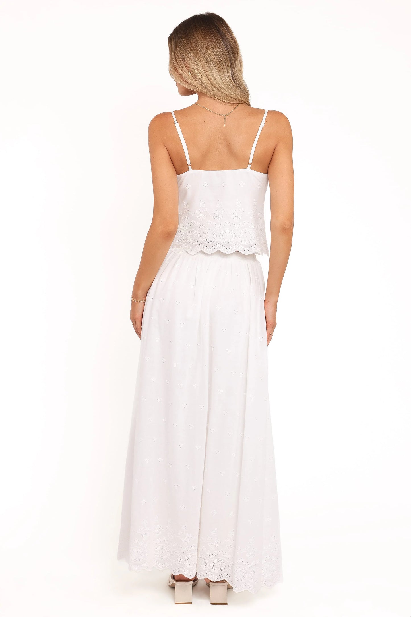 Blaire Skirt Set - White