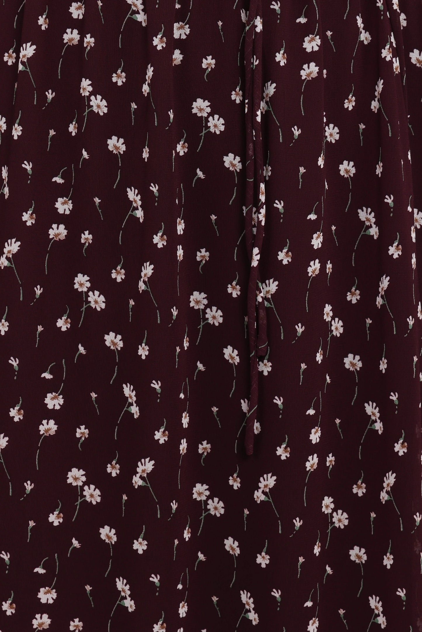 Keziah Long Sleeve Maxi Dress - Burgundy Floral