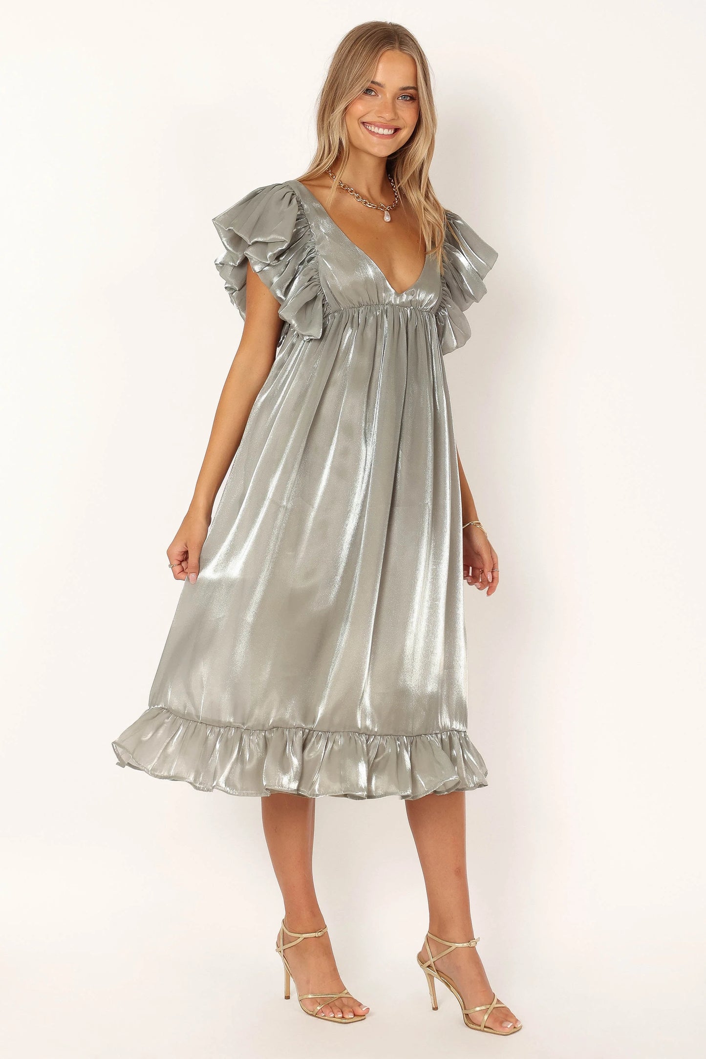 Oro Midi Dress - Olive