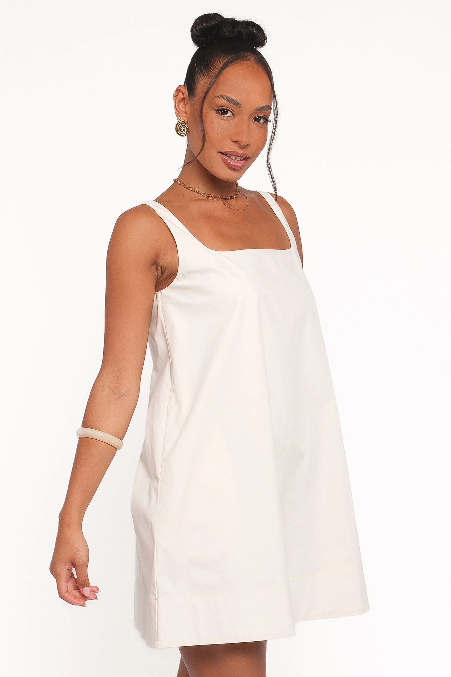 Kora Mini Dress - Chalk White
