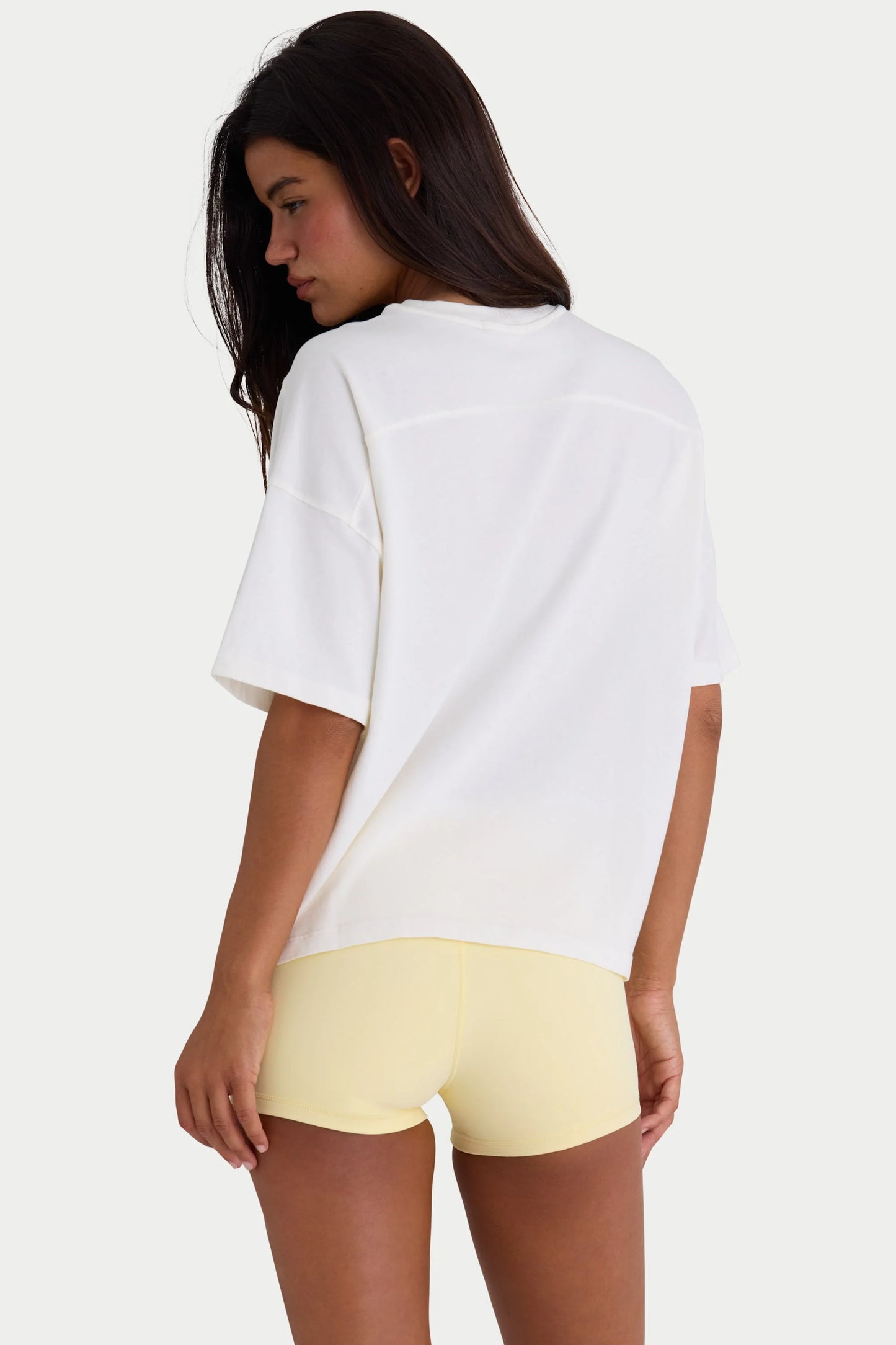 Oversized Cotton-Jersey T-Shirt in White