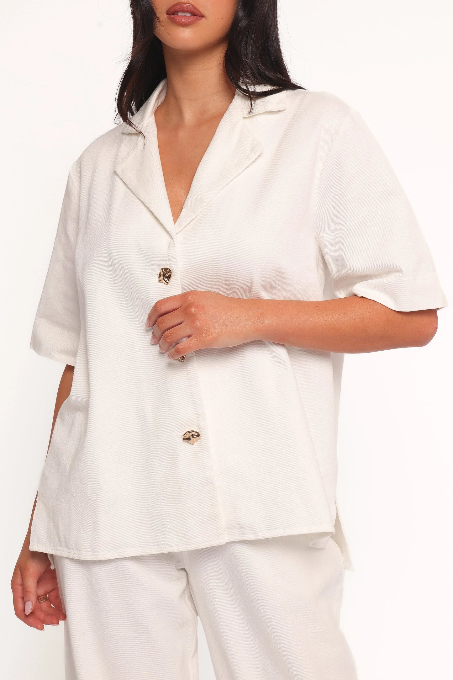 Odelia Denim Shirt - Off White