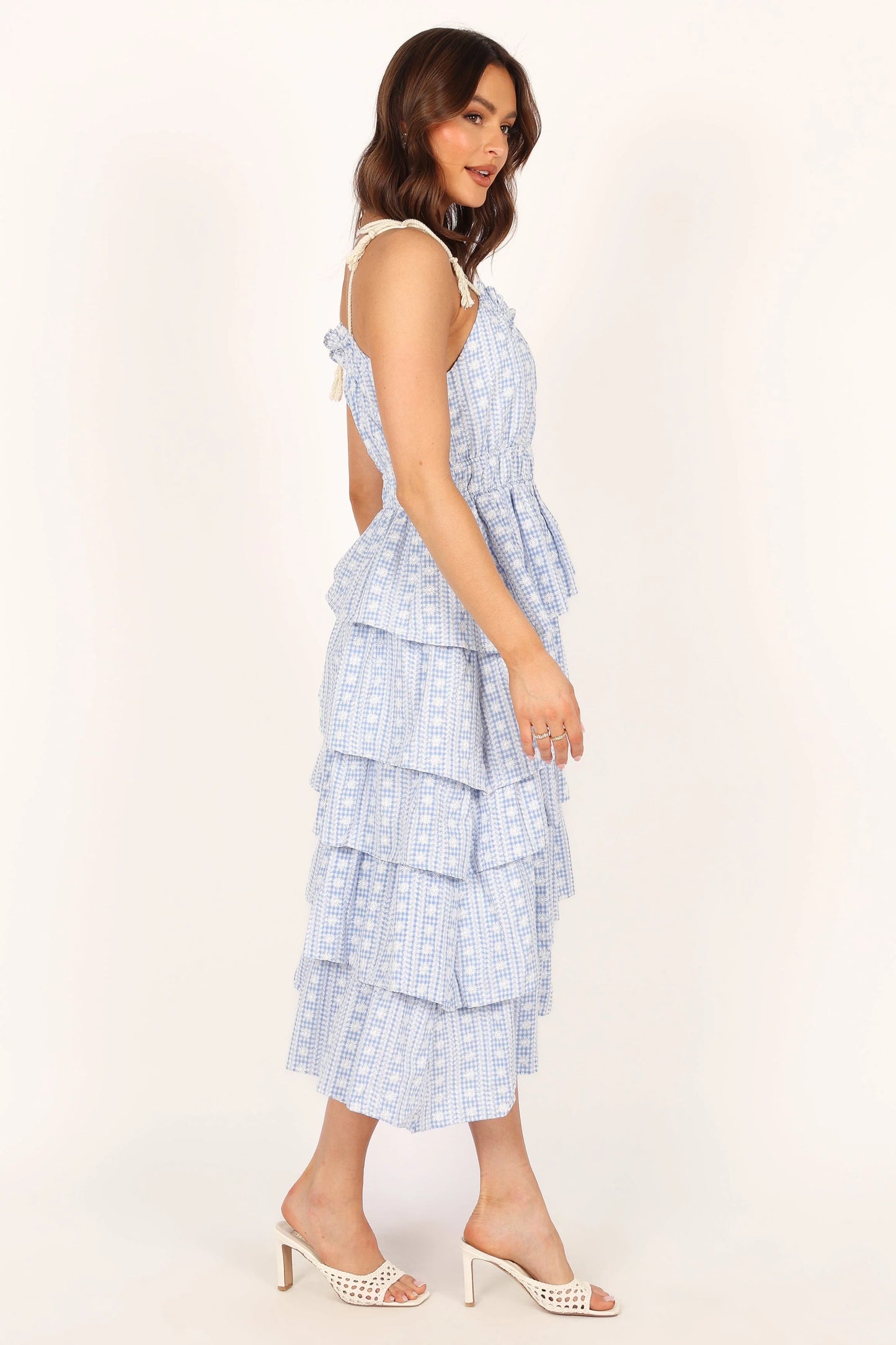 Cora Midi Dress - Blue