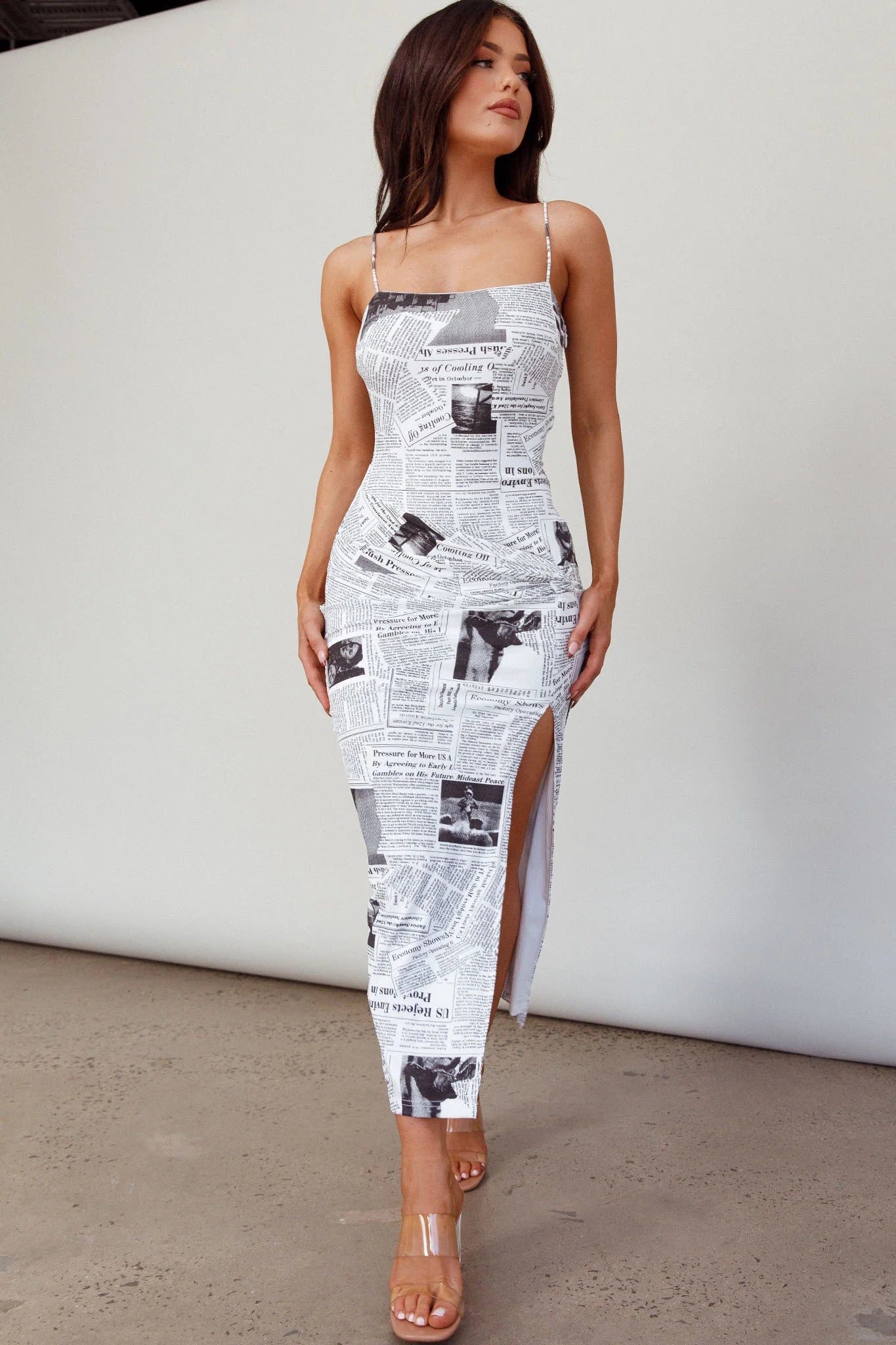 Comme Ci, Comme Ca Strapless Midi Dress White