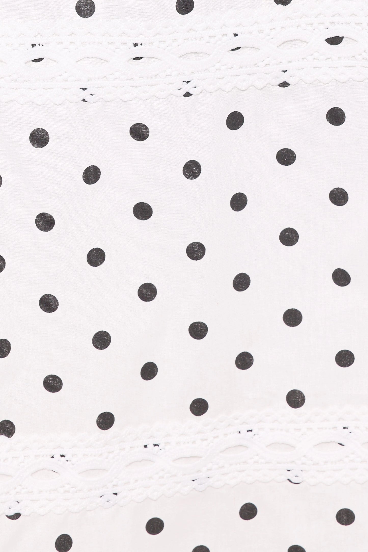 Lucia Tiered Midi Skirt - White Polka Dot