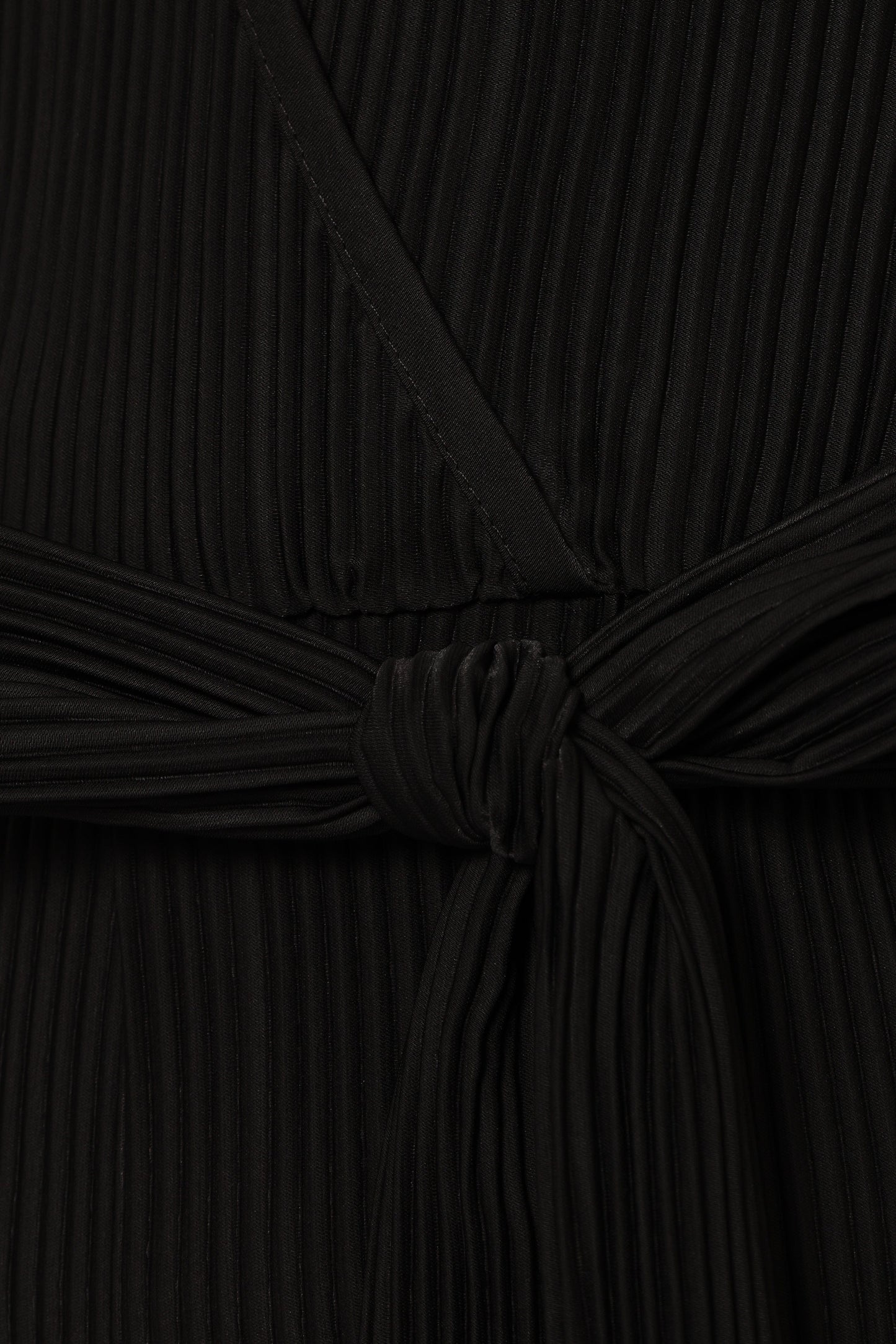 Solange Plisse Jumpsuit - Black
