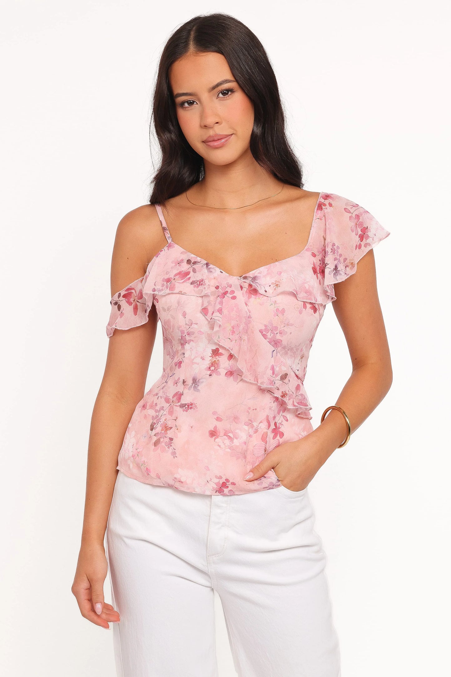 Xandra Blouse - Pink Floral