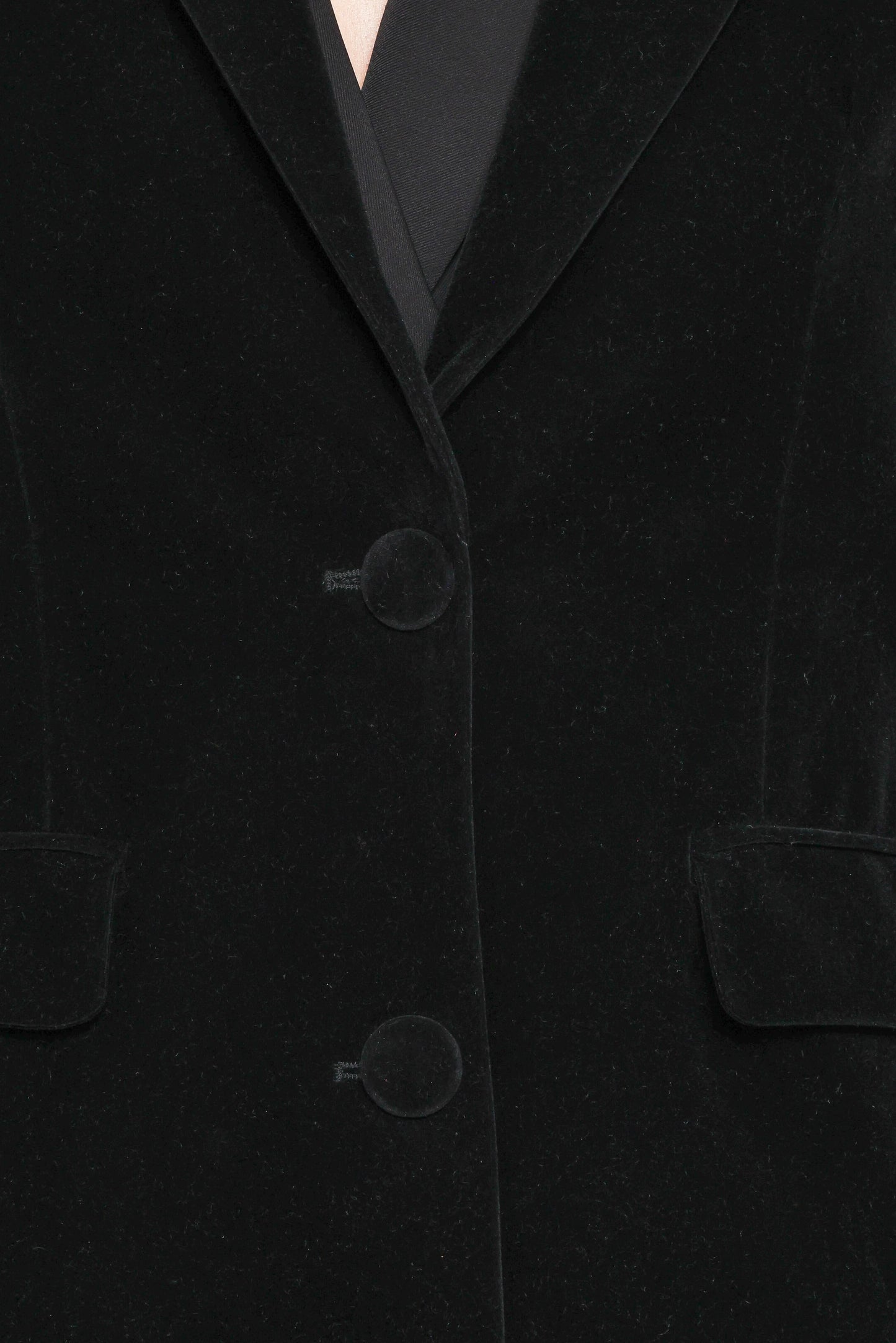 Clive Velvet Blazer - Black