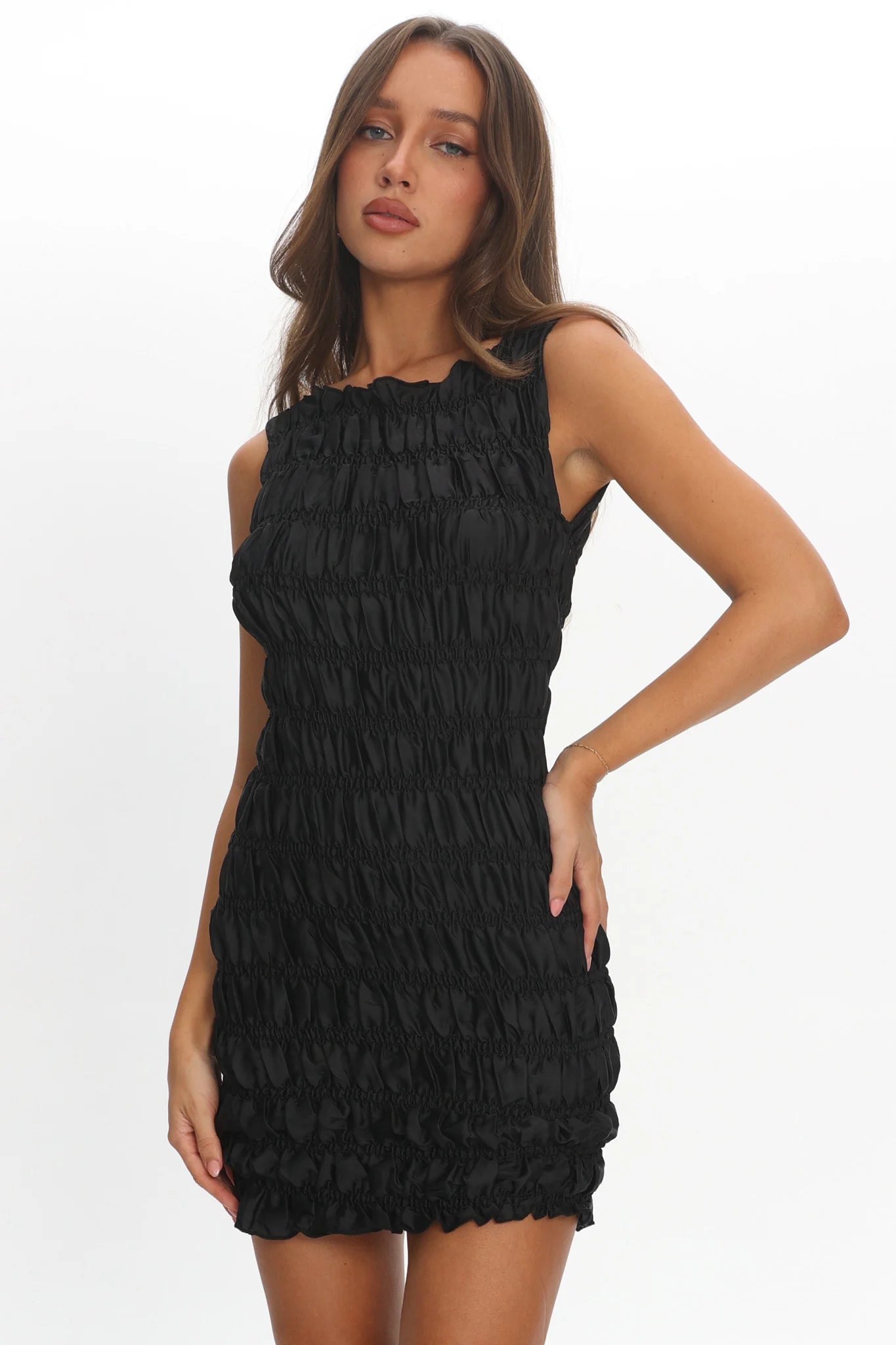 LIONESS Guccio Mini Dress Onyx