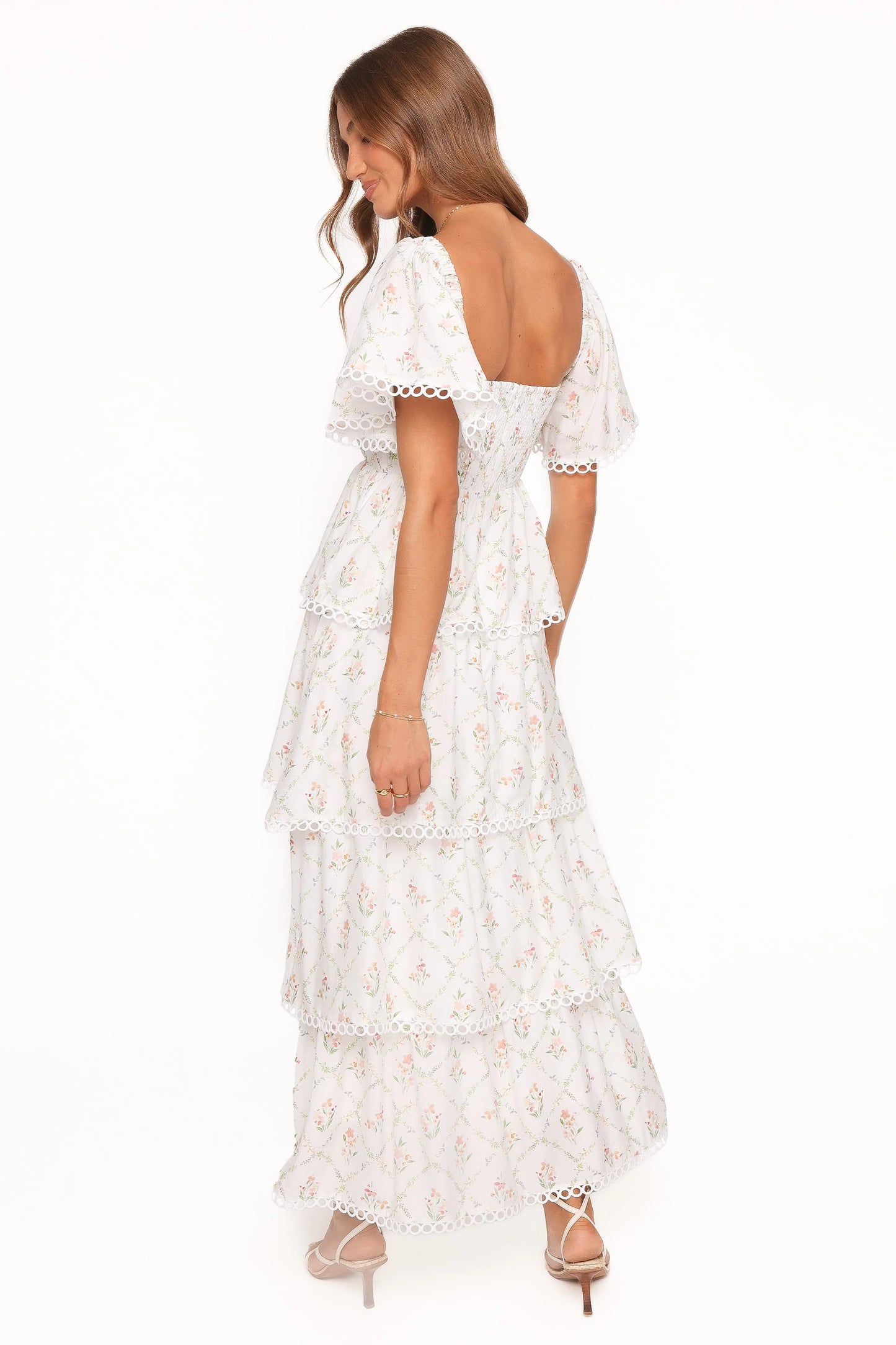 Chapel Maxi Dress - White Vintage Floral