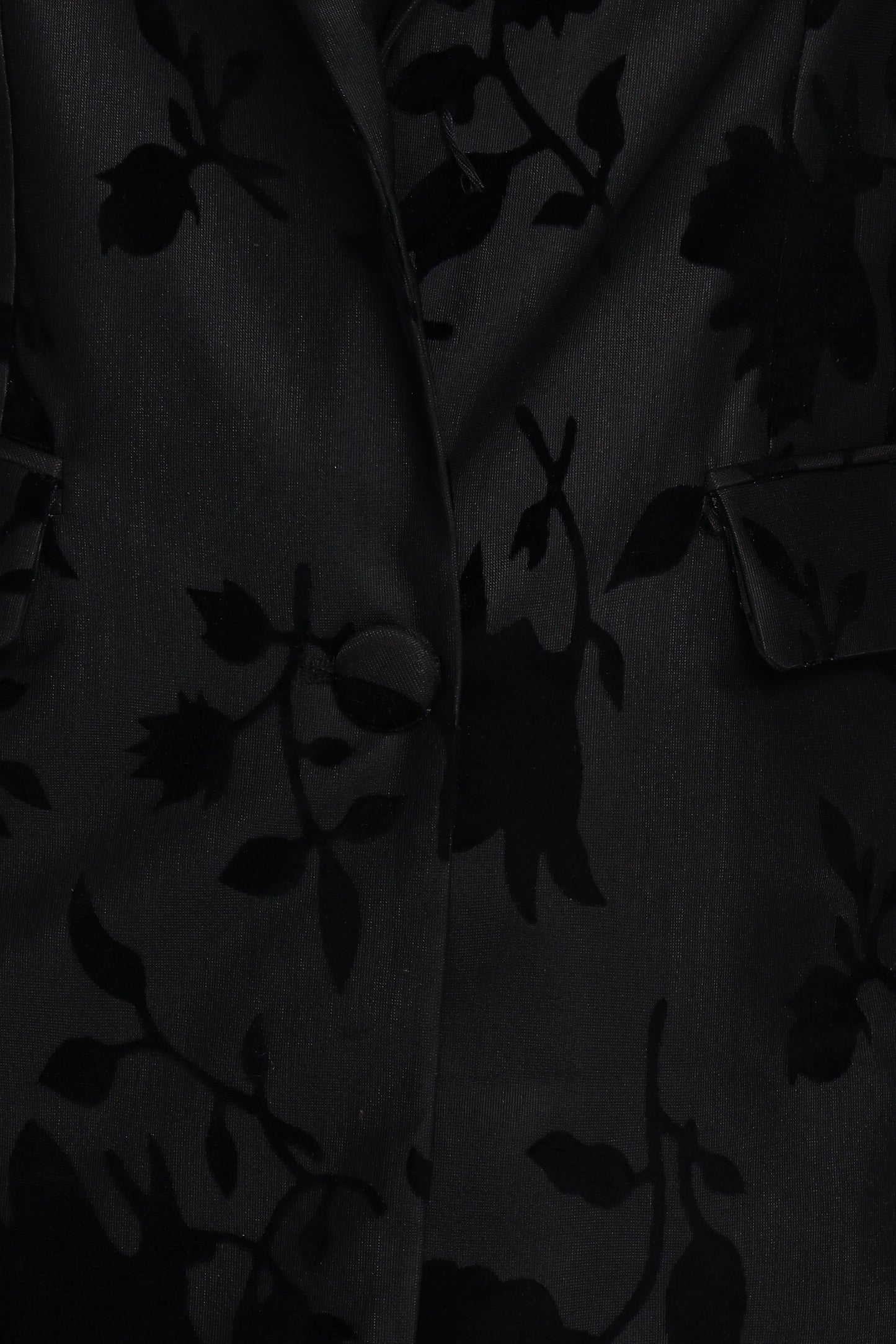 Ollie Burnout Blazer - Black Velvet