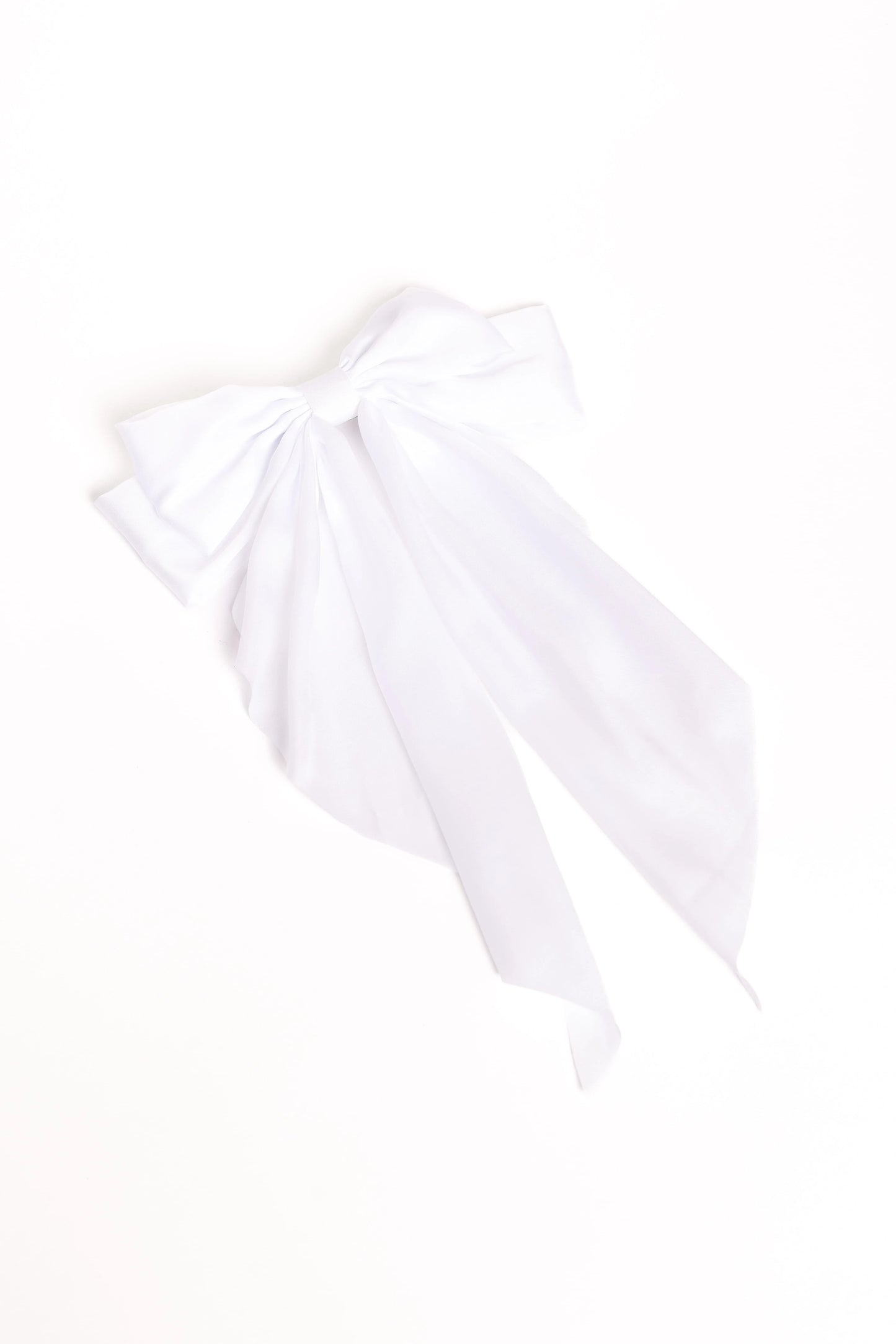 Grace Hair Bow - White