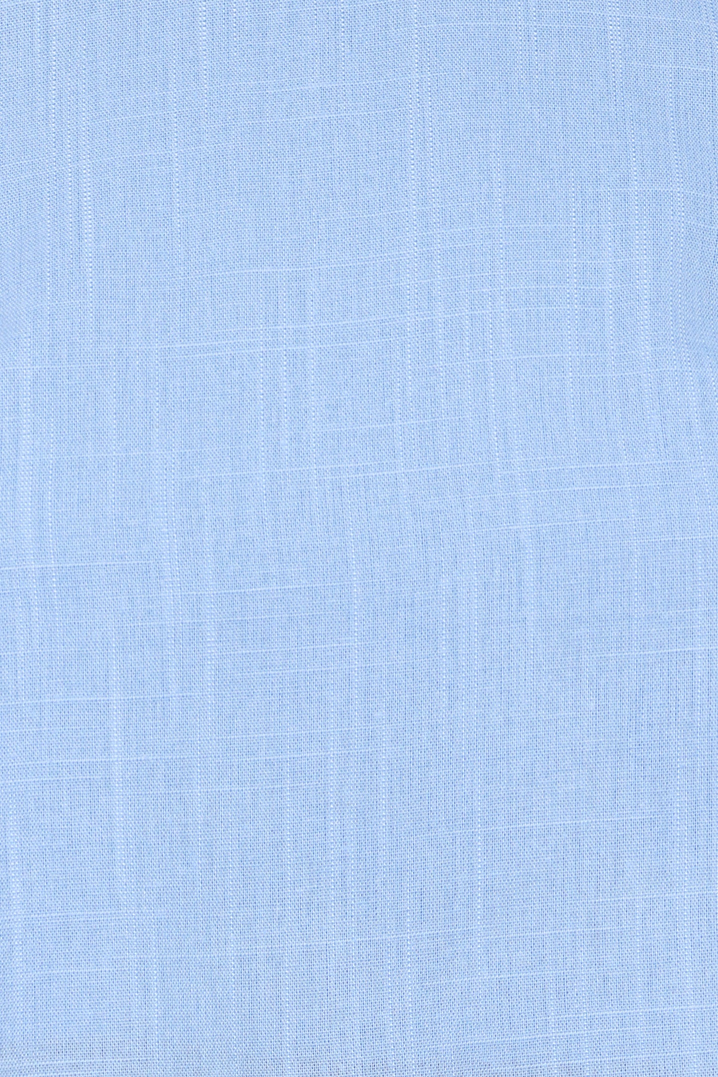Madison Linen Cropped Tank - Blue