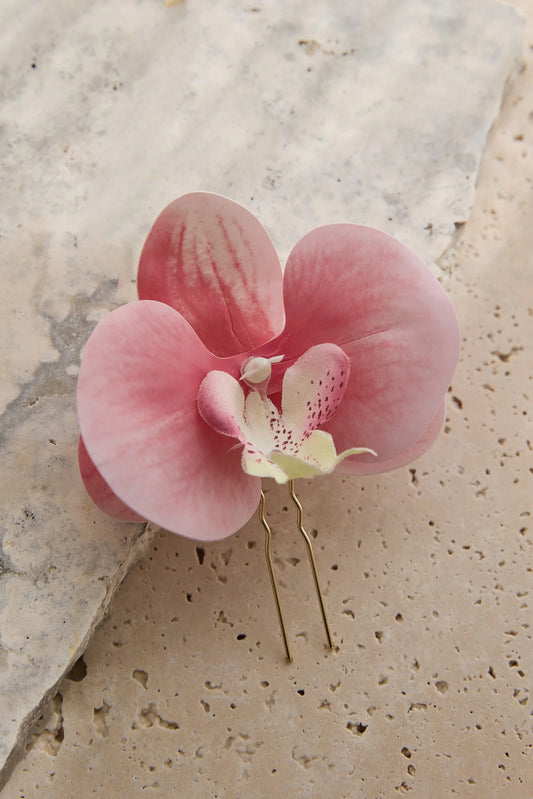 Orchid Hair Pin Fuchsia