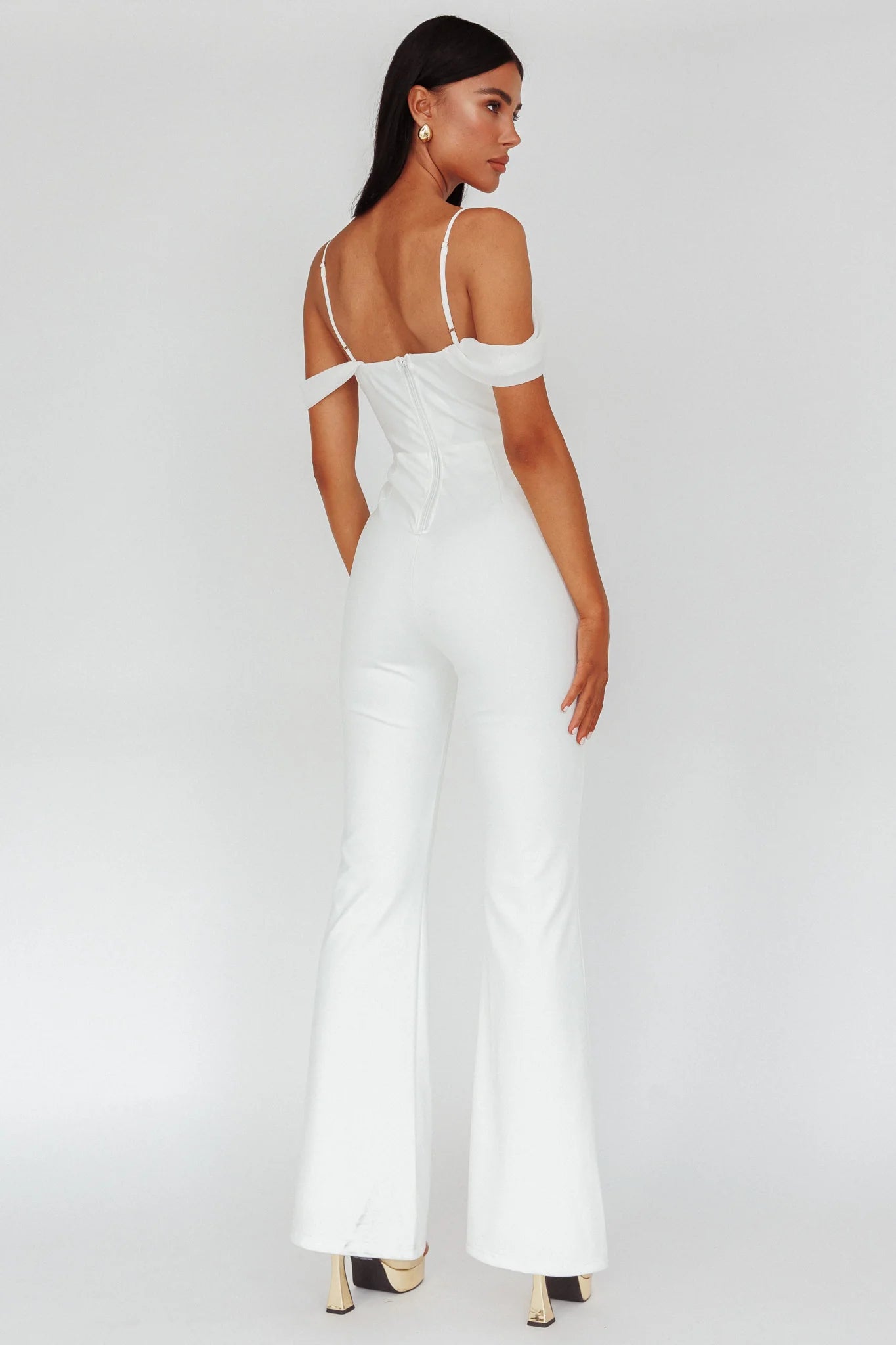 Nian Corset Bodice Jumpsuit Ivory