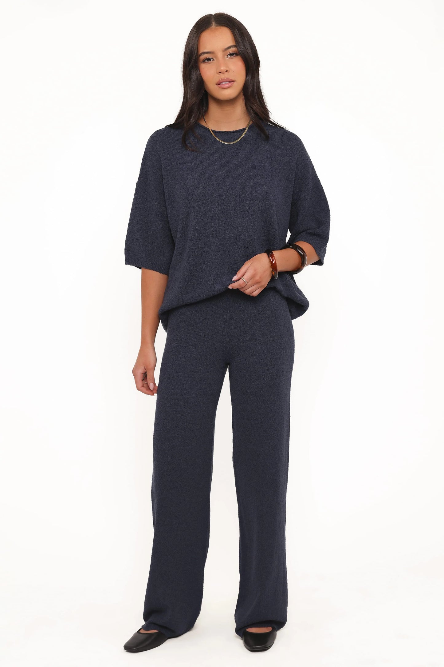 Ashby Knit Pant - Navy