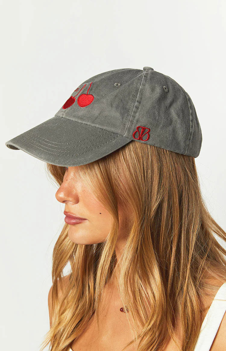 Ma Cheri Black Washed Cap
