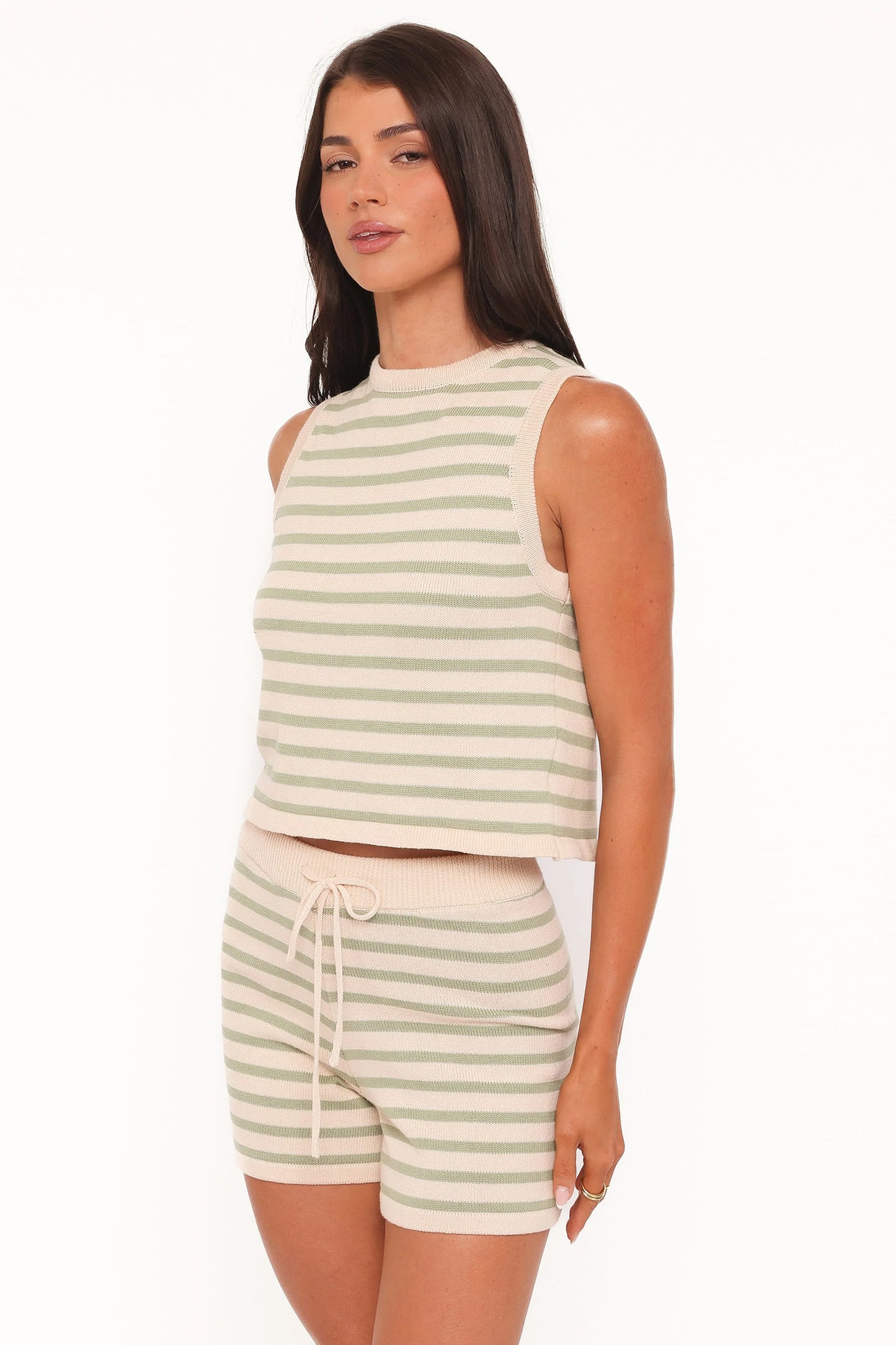 Ilona Knit Set - Cream/Sage