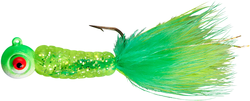 Lindy Fuzz-E-Grub Pre-Rigged Hair Tail Soft Grub 2 pack