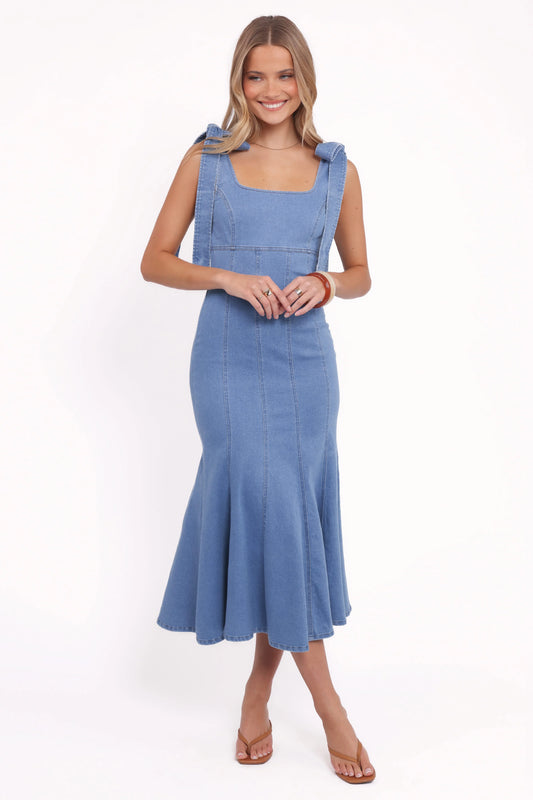 Eugenia Midi Dress - Indigo Denim