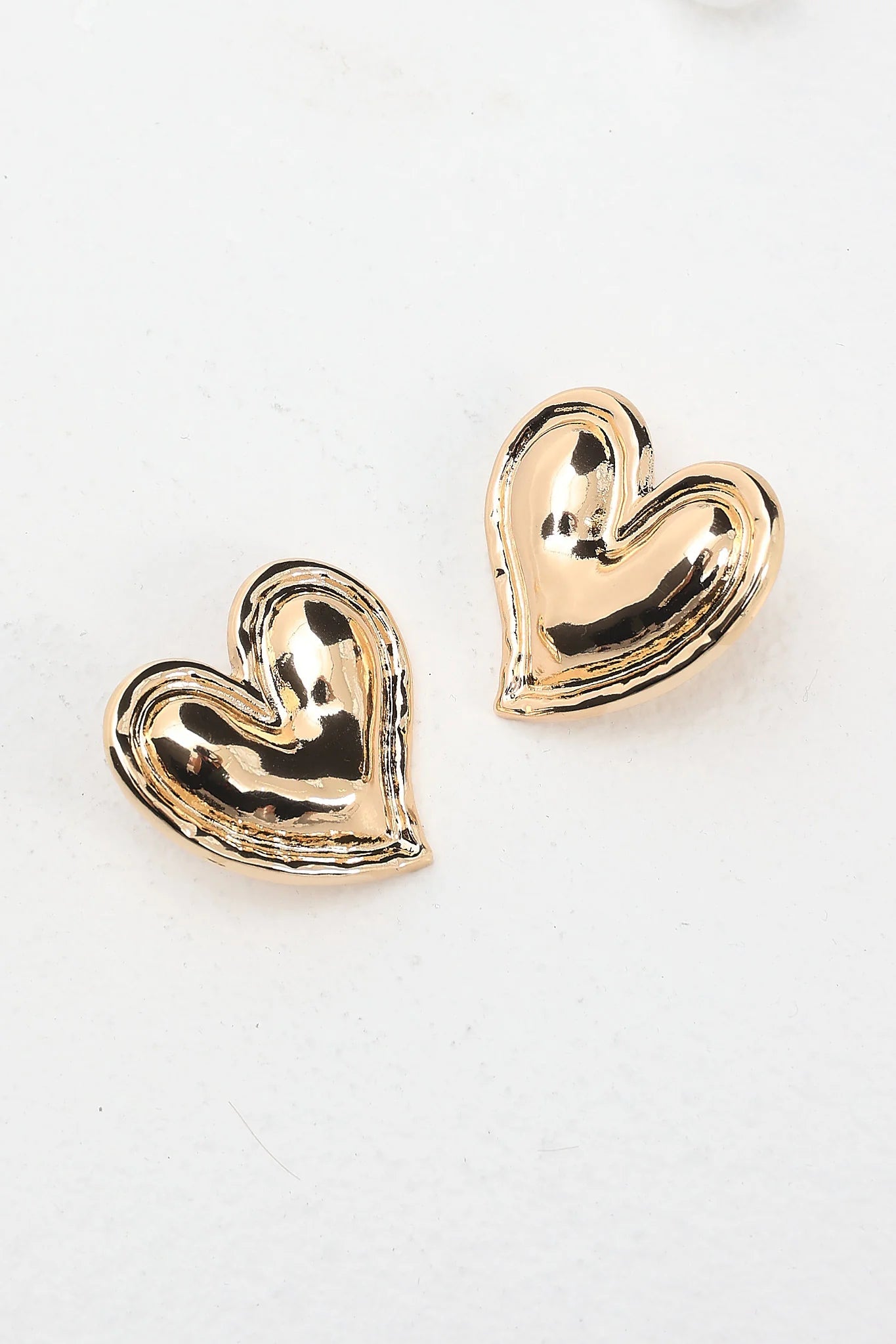 All My Love Heart Earrings Gold