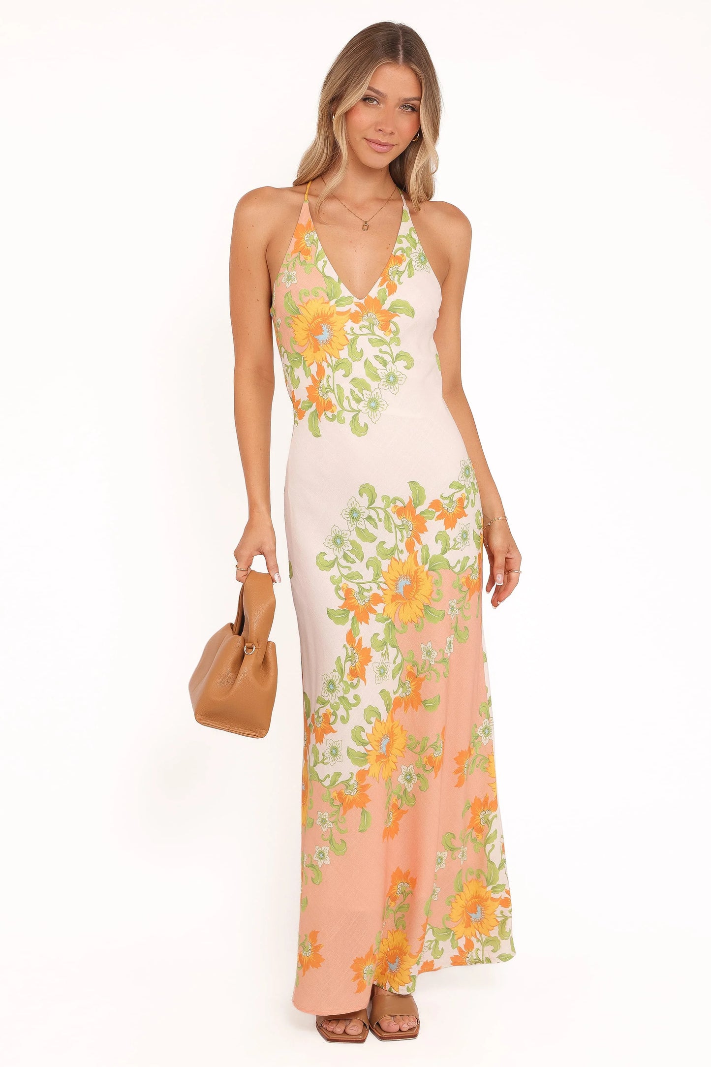 Haruki Maxi Dress - Yellow Spring Floral