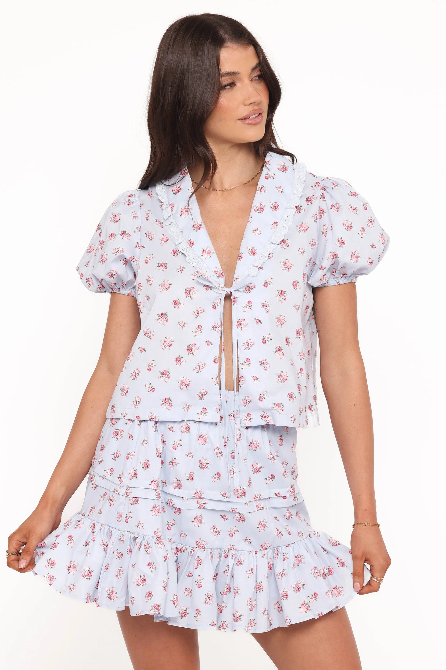 Courtney Skirt Set - Blue
