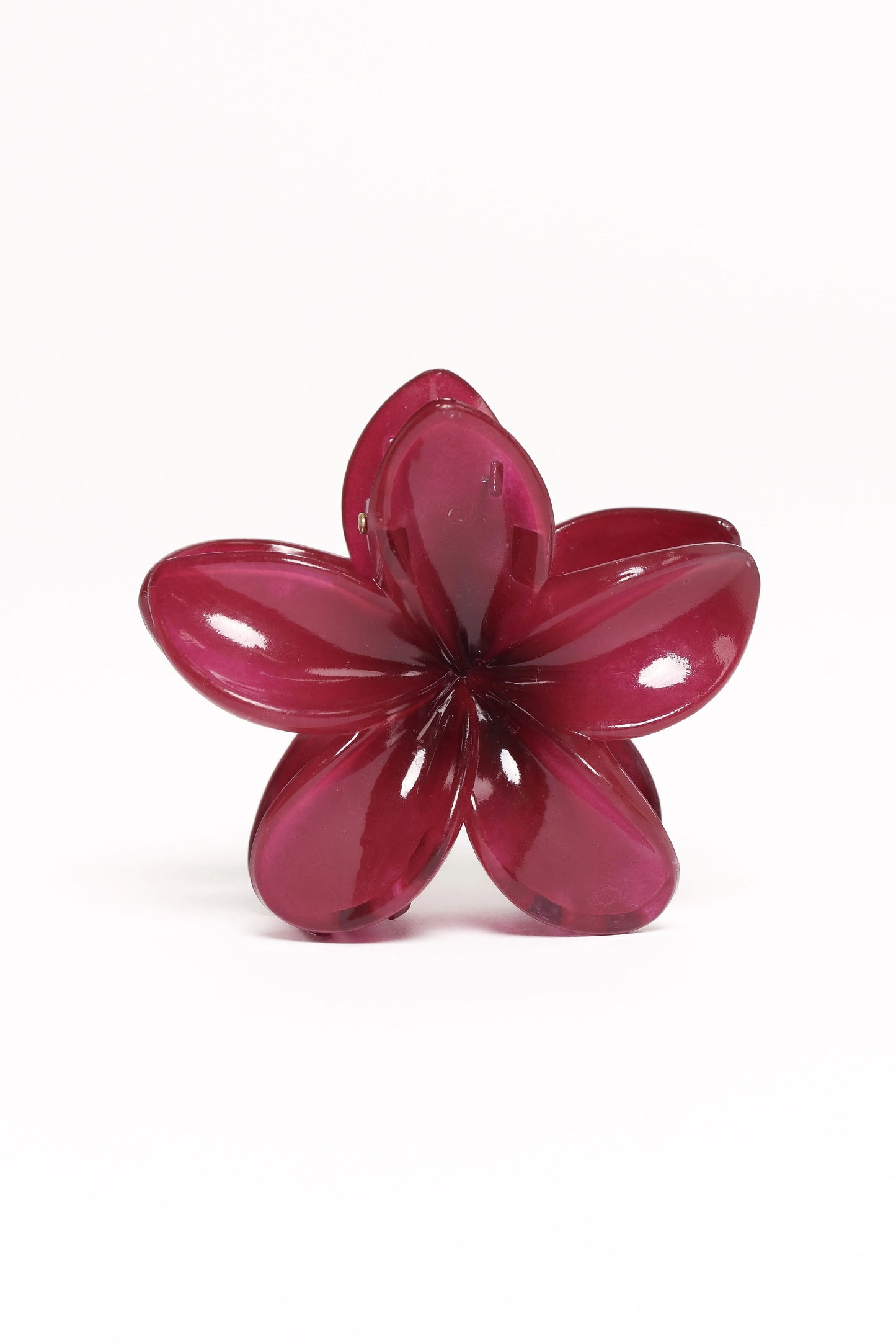 Marissa Flower Hair Clip - Wine