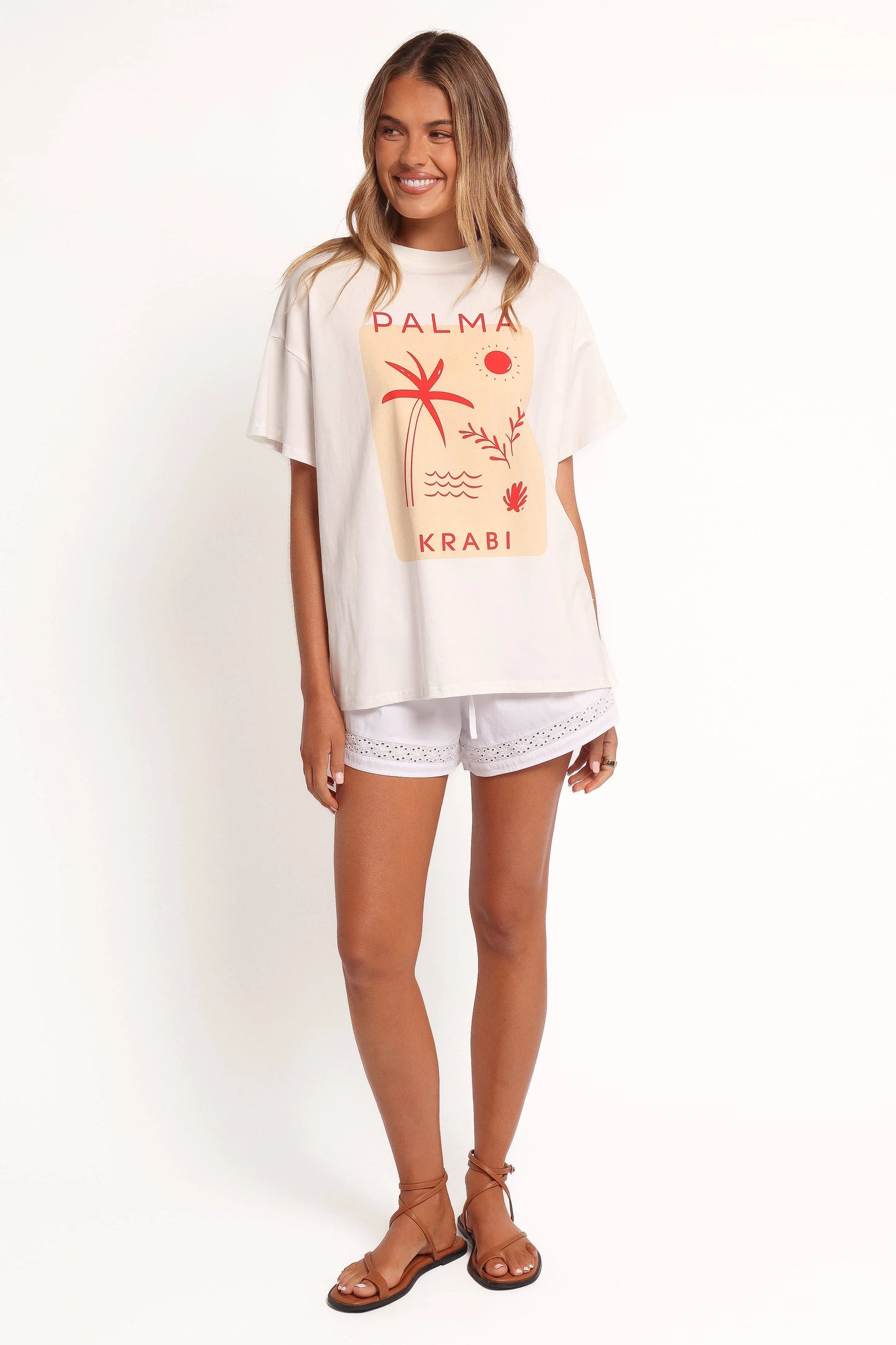 Krabi Beach Graphic Tee - White