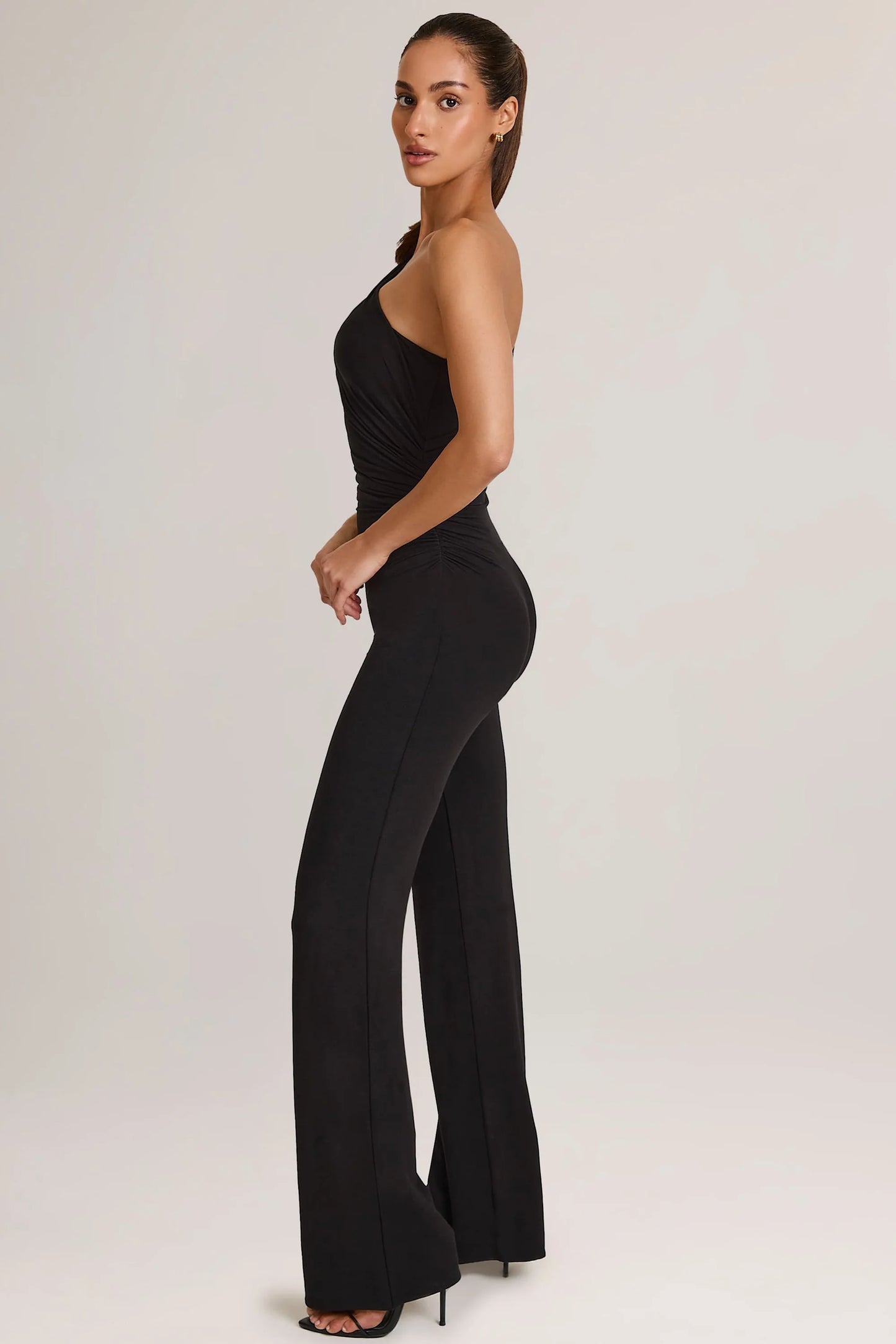 Modal One-Shoulder Jumpsuit in Black