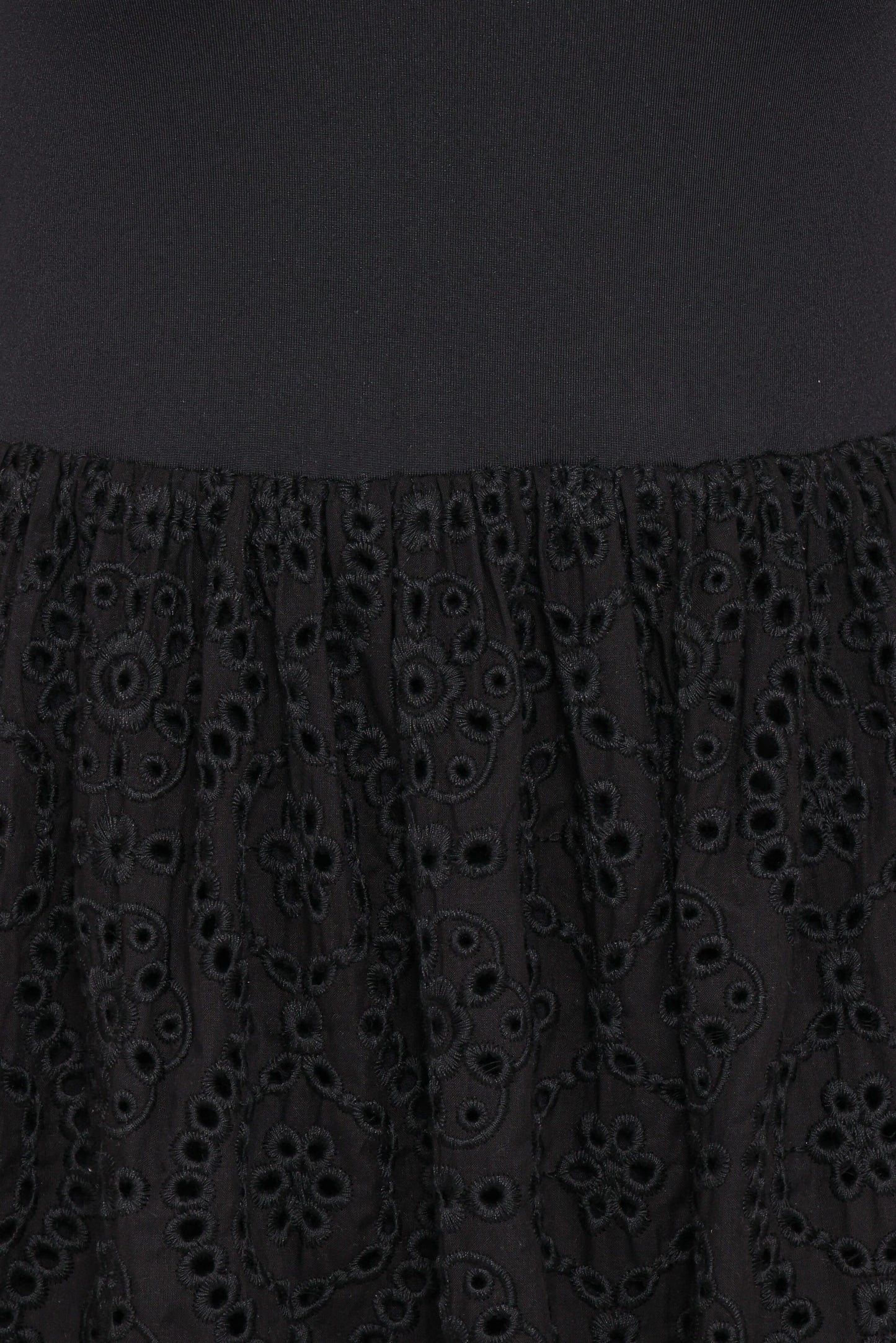Alva Midi Dress - Black Broderie