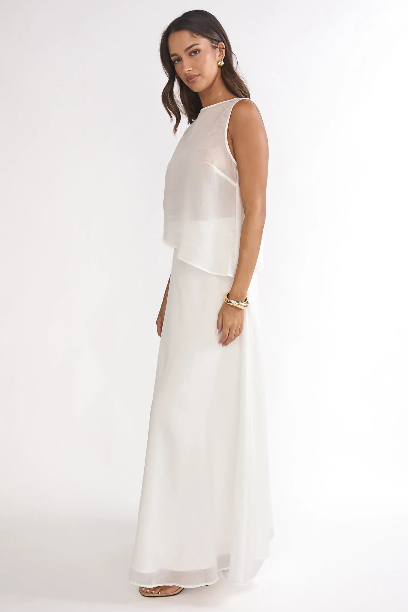 Lemora Maxi Skirt White