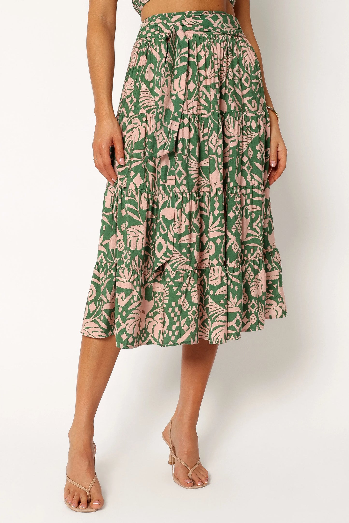 Lani Midi Skirt - Green