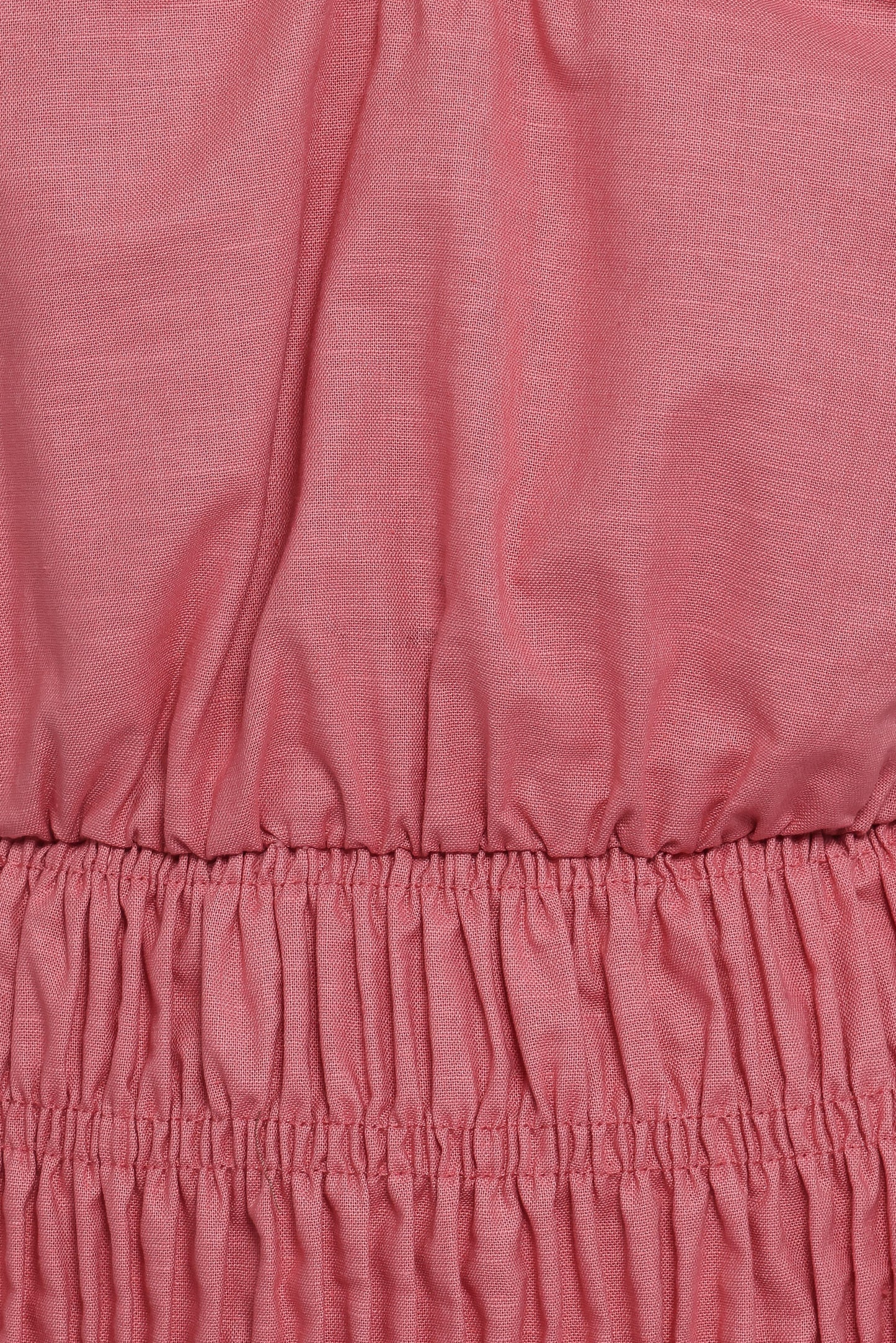 Lucilla Shirred Waist Top - Petal Pink