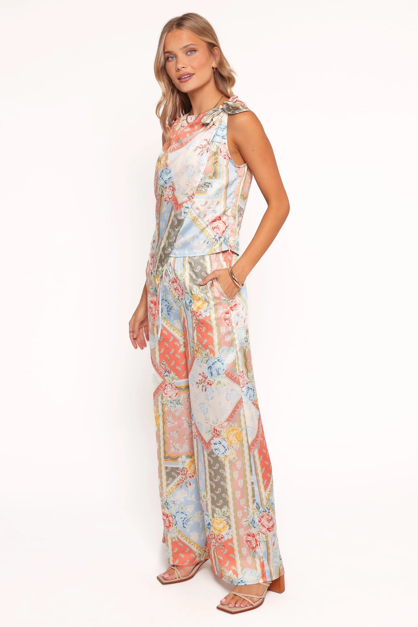 Charly Wide Leg Pant - Bel Air Rose